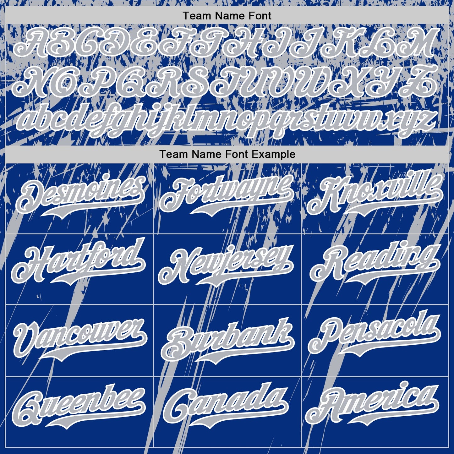 Custom Royal Gray-White Distressed Scratch Brush Stroke Authentic Baseball Jersey view 4