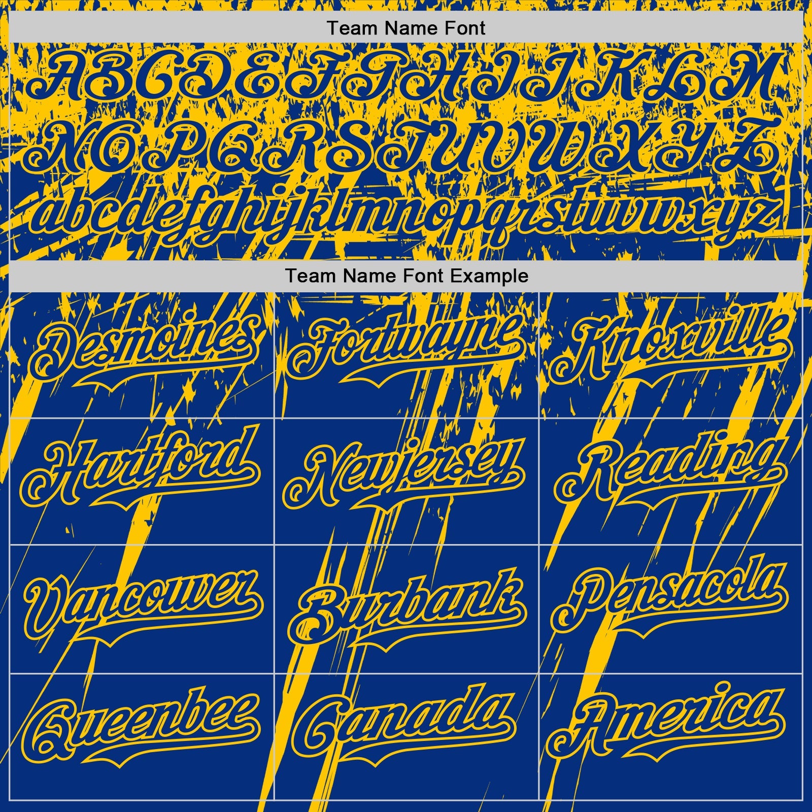 Custom Royal Yellow Distressed Scratch Brush Stroke Authentic Baseball Jersey view 4
