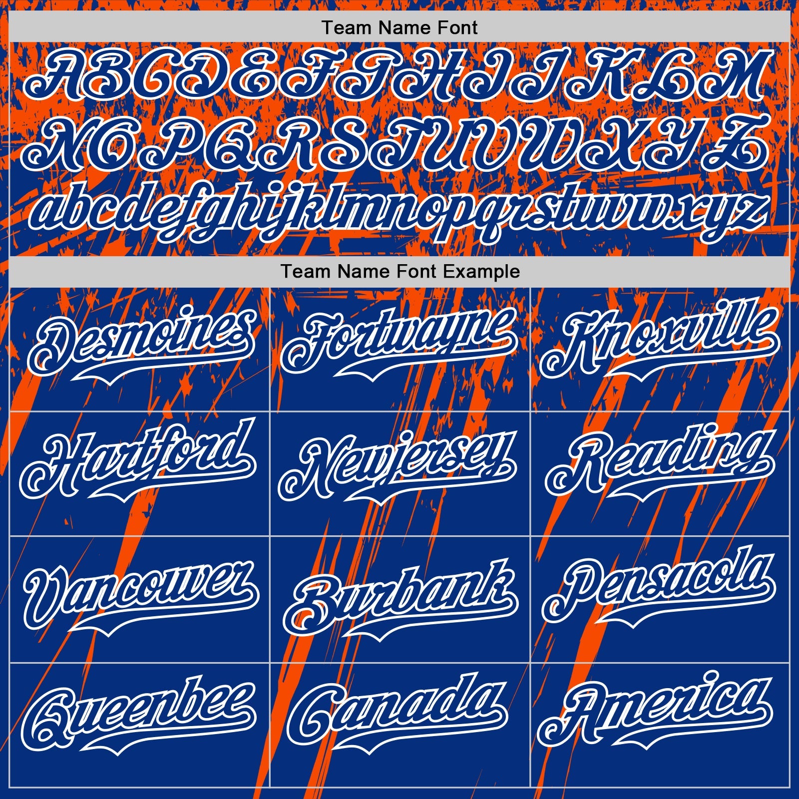 Custom Royal Orange-White Distressed Scratch Brush Stroke Authentic Baseball Jersey view 4
