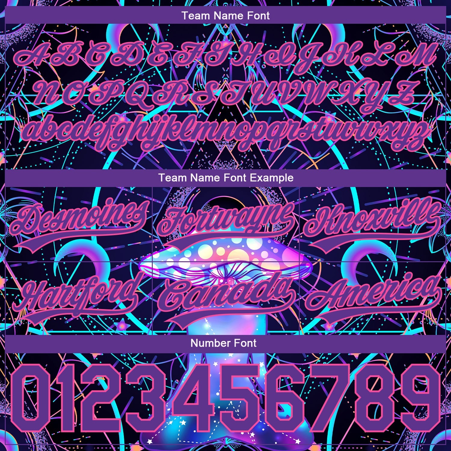 Custom Black Purple-Pink 3D Pattern Magic Mushrooms Over Sacred Geometry Psychedelic Hallucination Authentic Basketball Shorts view 3