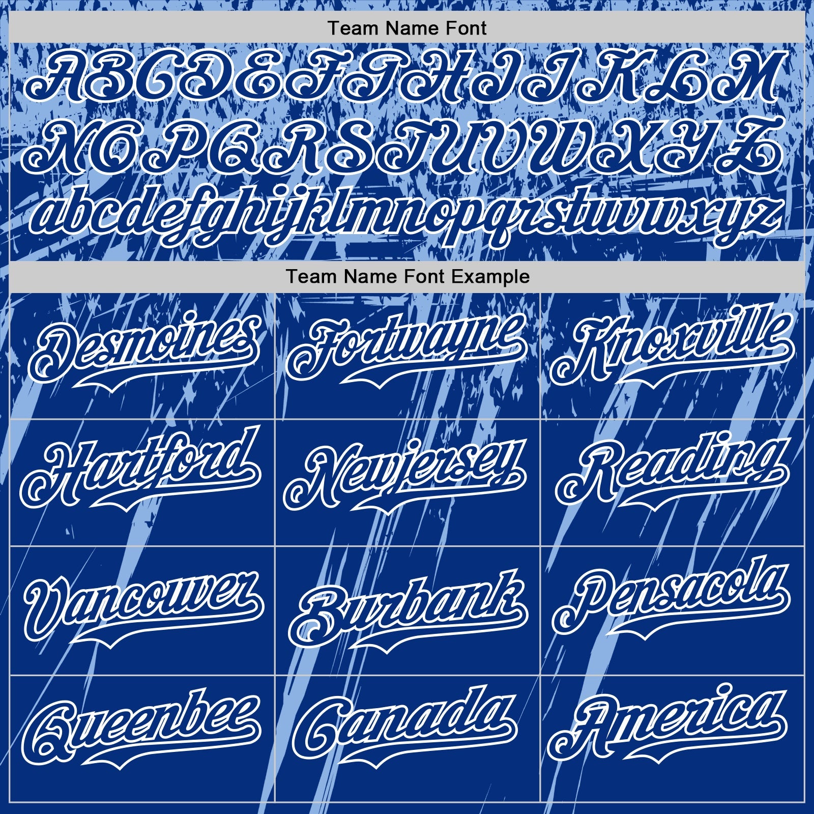 Custom Royal Light Blue-White Distressed Scratch Brush Stroke Authentic Baseball Jersey view 4