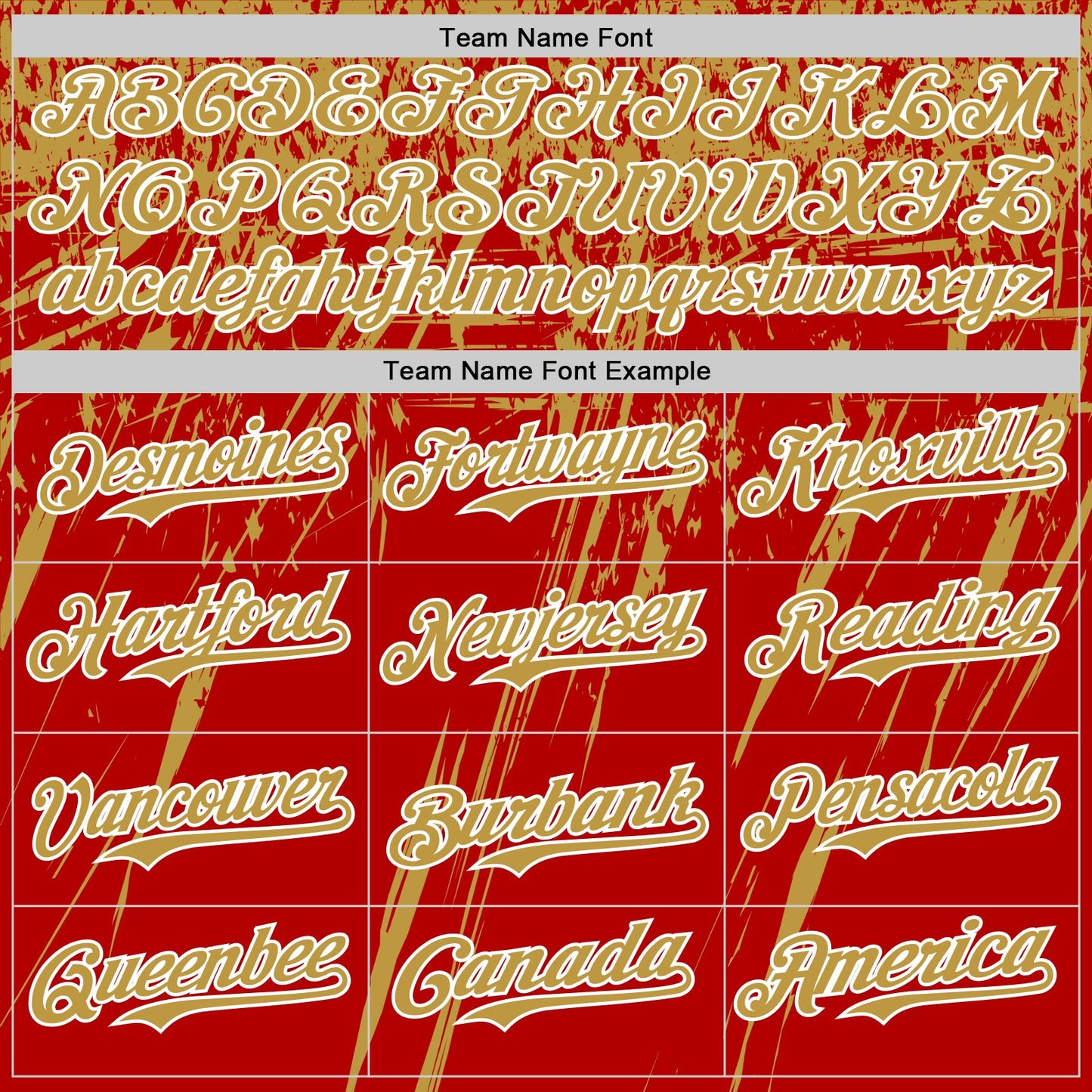 Custom Red Old Gold-White Distressed Scratch Brush Stroke Authentic Baseball Jersey view 4