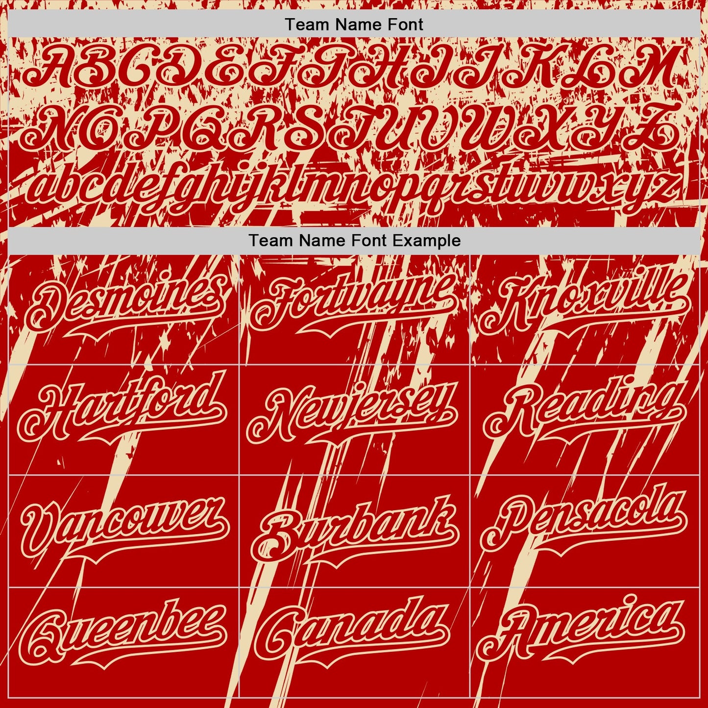 Custom Red Cream Distressed Scratch Brush Stroke Authentic Baseball Jersey view 4
