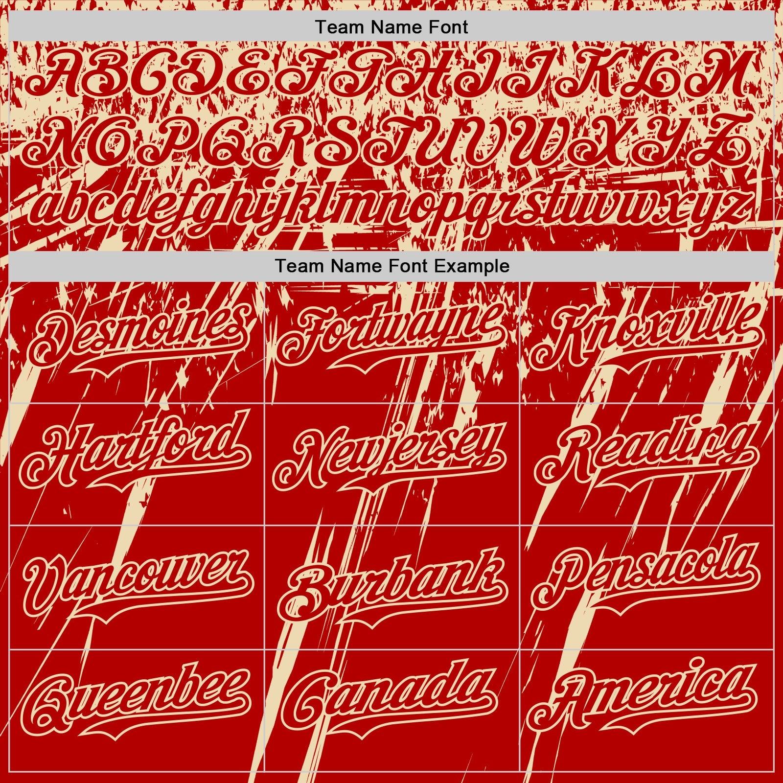 Custom Red Cream Distressed Scratch Brush Stroke Authentic Baseball Jersey view 4