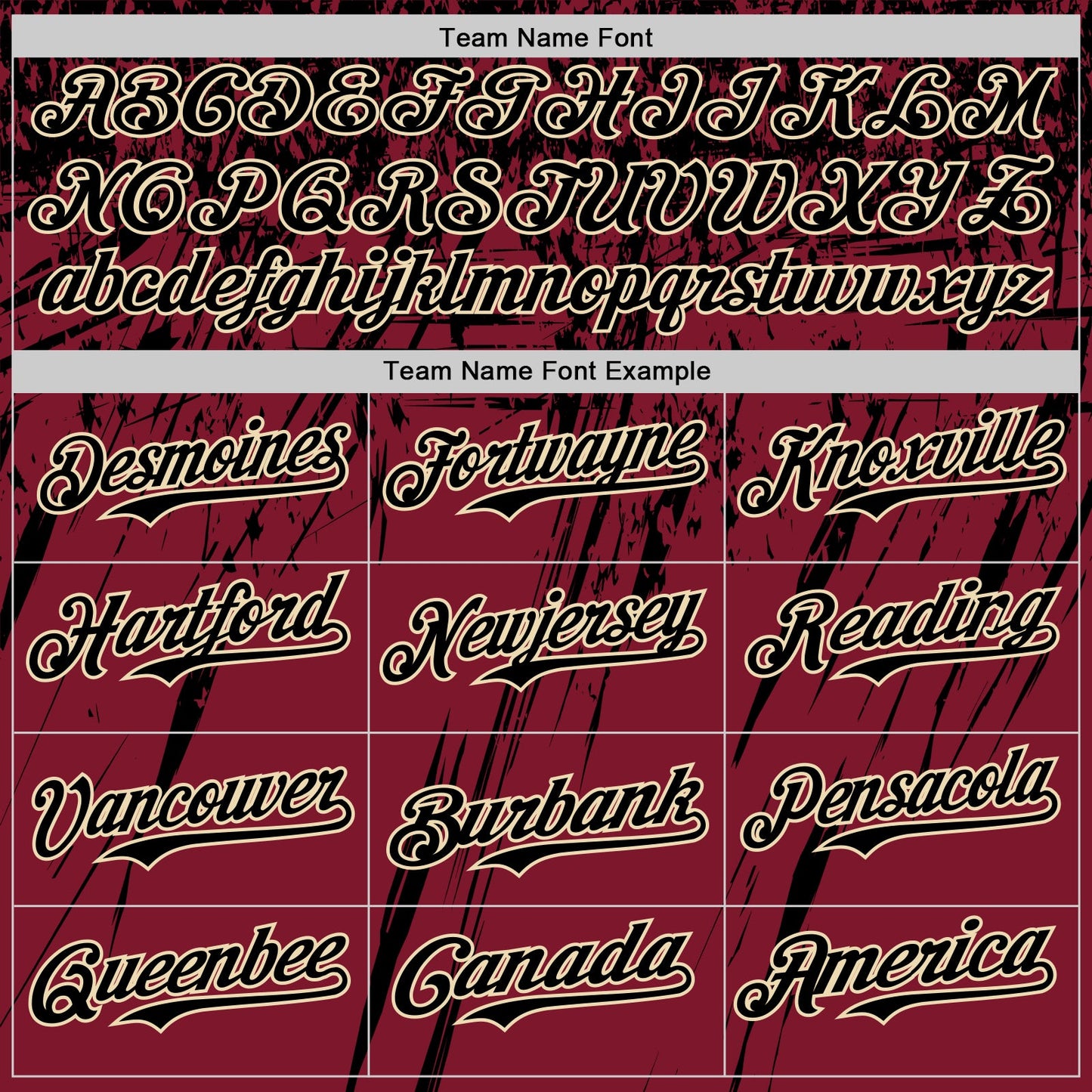Custom Crimson Black-Cream Distressed Scratch Brush Stroke Authentic Baseball Jersey view 4