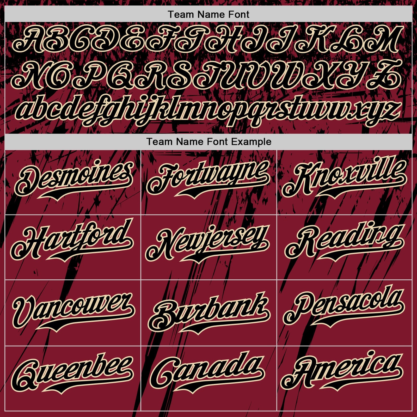 Custom Crimson Black-Cream Distressed Scratch Brush Stroke Authentic Baseball Jersey view 4