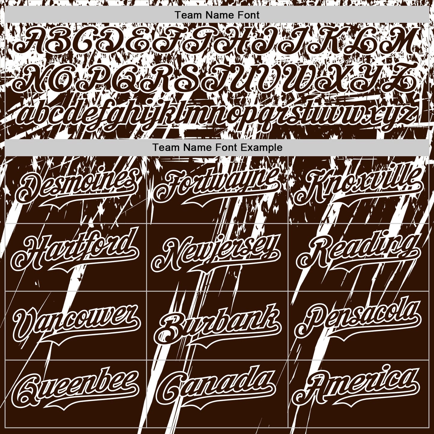 Custom Brown White Distressed Scratch Brush Stroke Authentic Baseball Jersey view 4