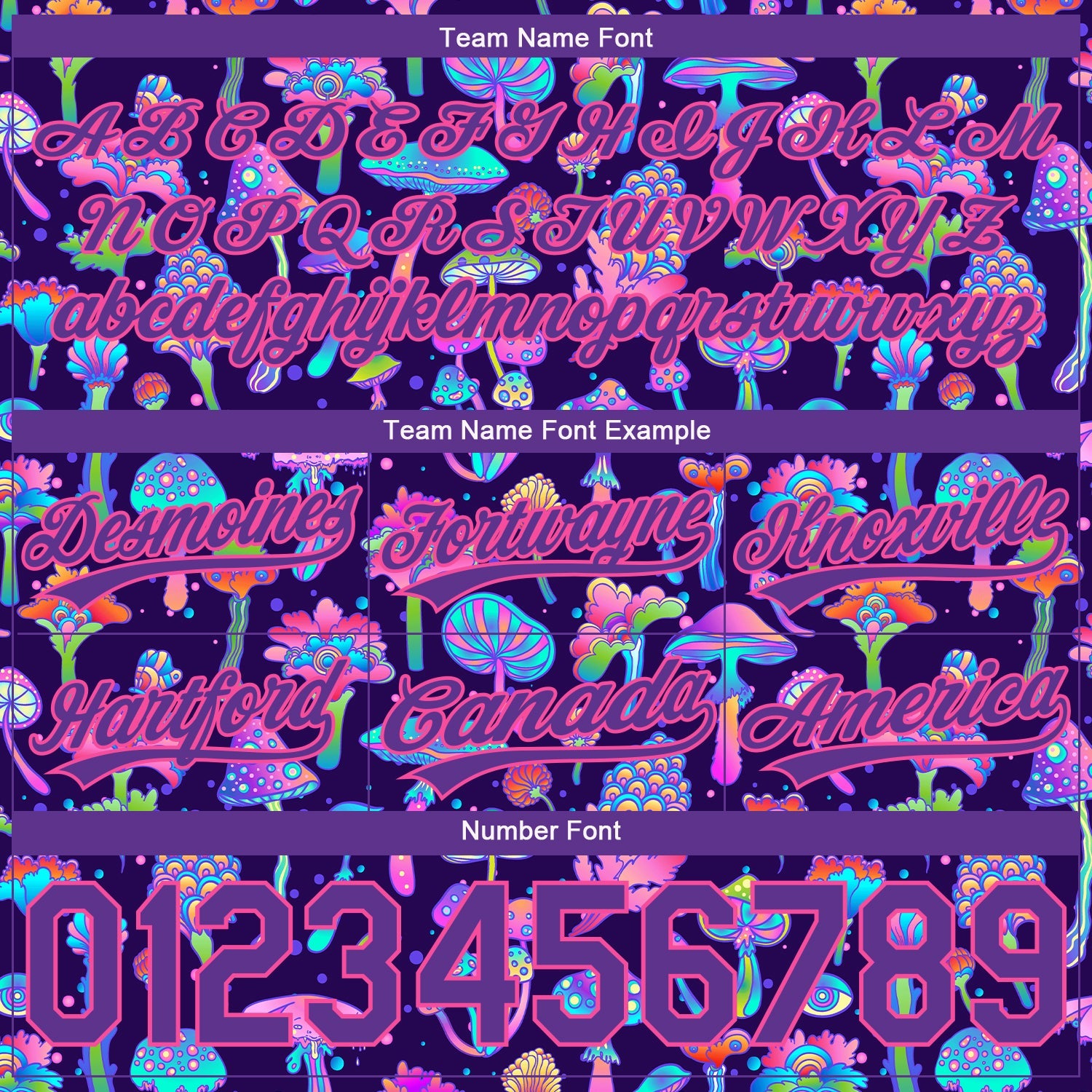 Custom Black Purple-Pink 3D Pattern Colorful Flowers And Mushrooms Psychedelic Hallucination Authentic Basketball Shorts view 3