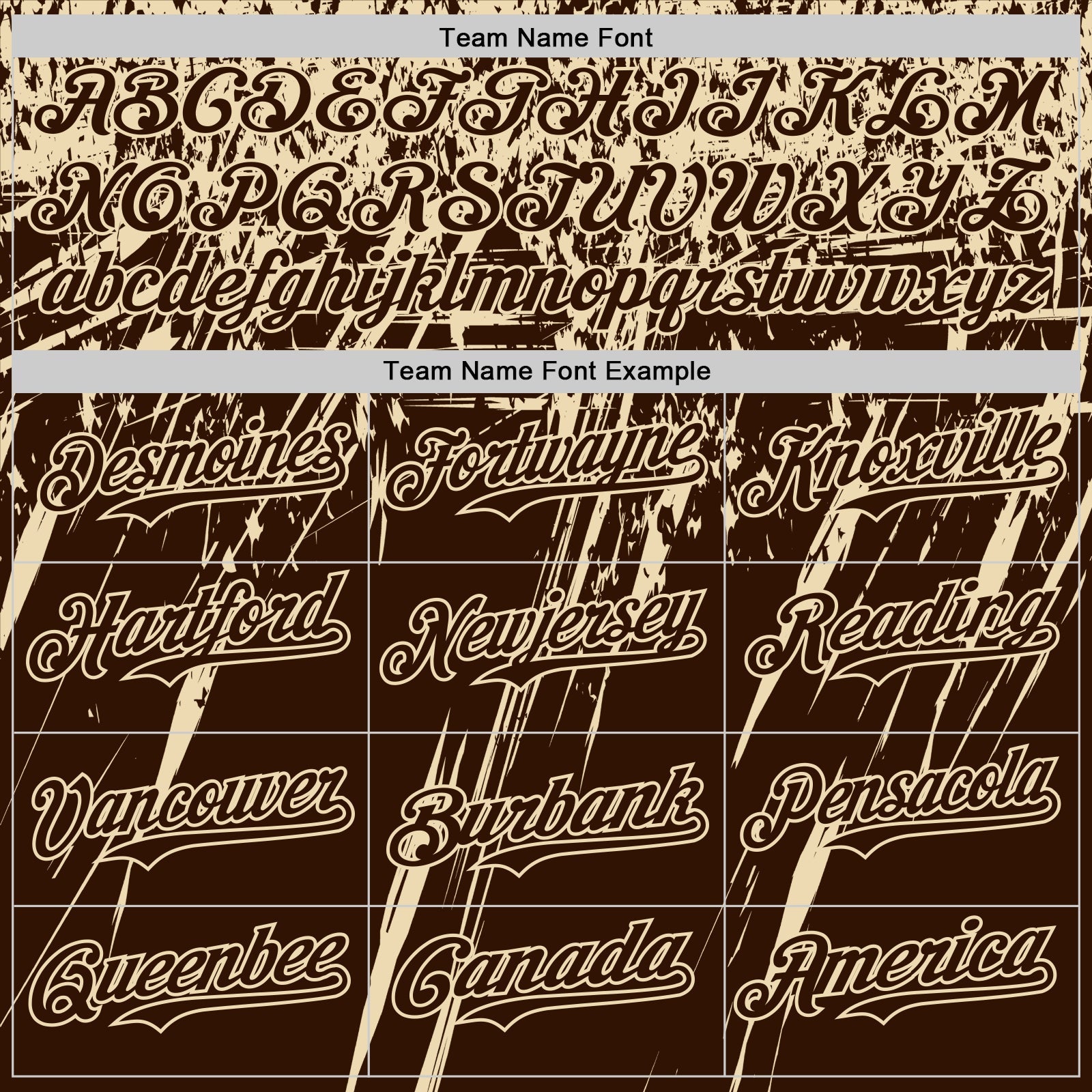 Custom Brown Cream Distressed Scratch Brush Stroke Authentic Baseball Jersey view 4