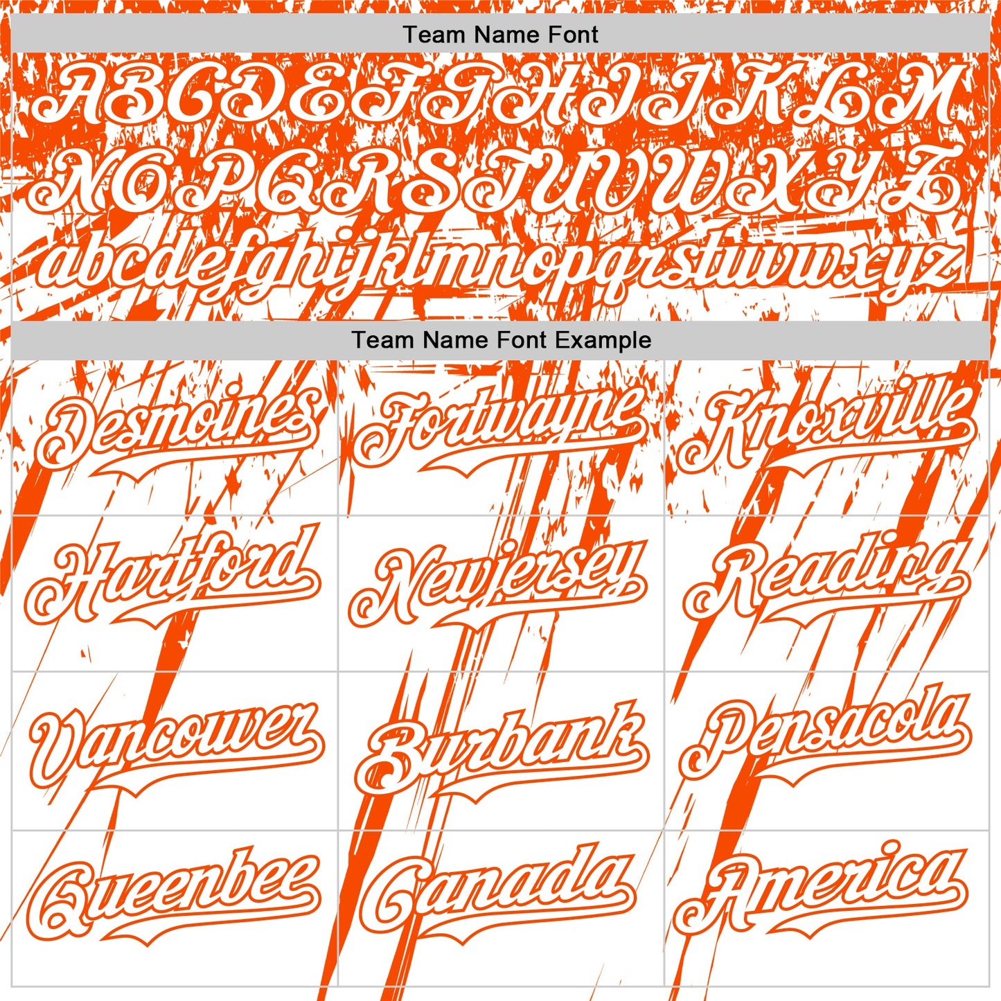 Custom White Orange Distressed Scratch Brush Stroke Authentic Baseball Jersey view 4