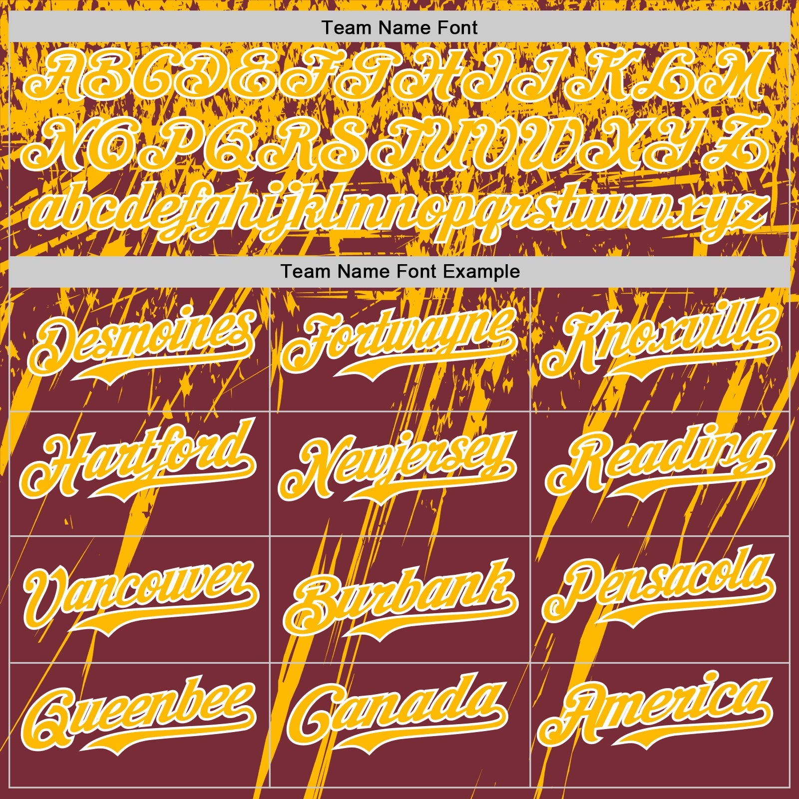 Custom Burgundy Gold-White Distressed Scratch Brush Stroke Authentic Baseball Jersey view 4