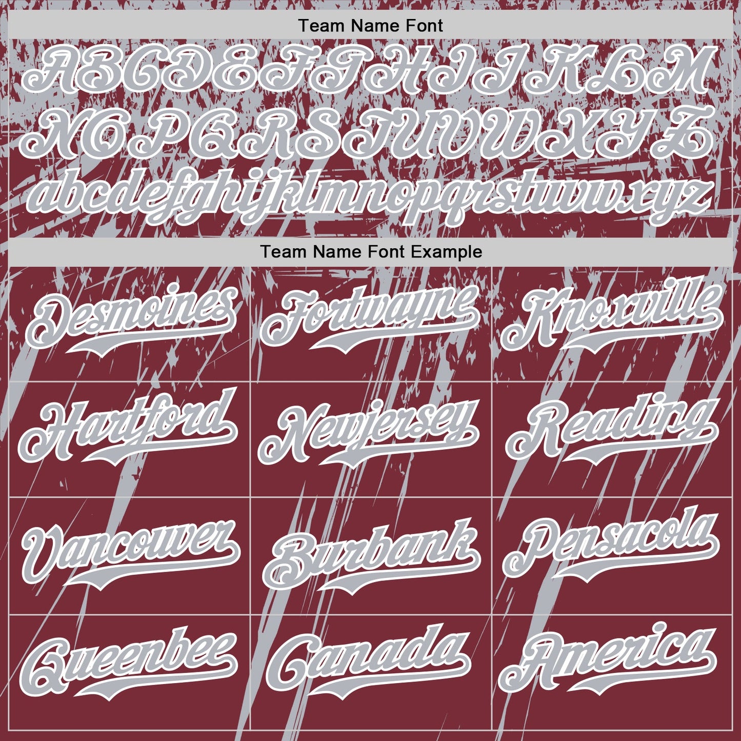 Custom Burgundy Gray-White Distressed Scratch Brush Stroke Authentic Baseball Jersey view 4