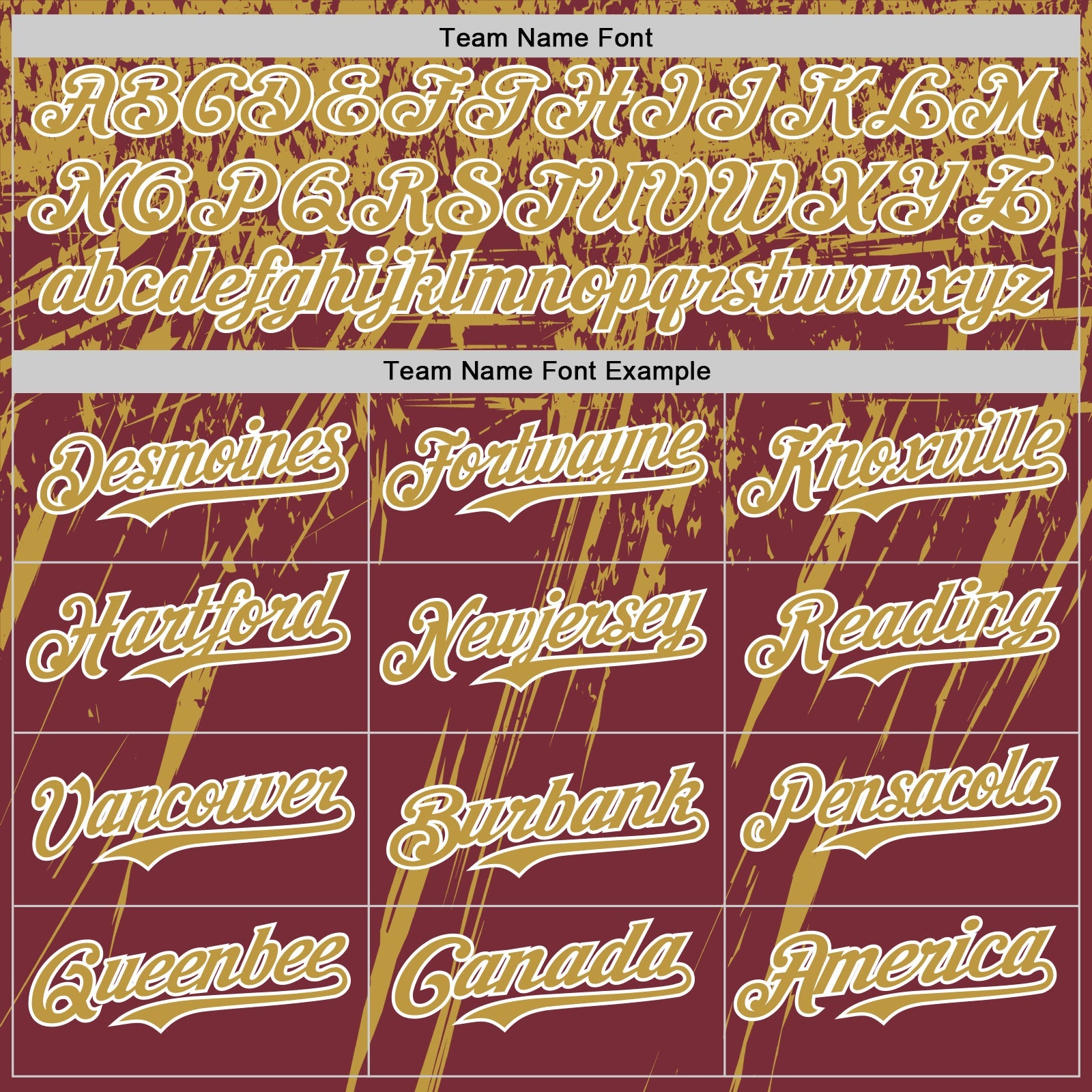 Custom Burgundy Old Gold-White Distressed Scratch Brush Stroke Authentic Baseball Jersey view 4