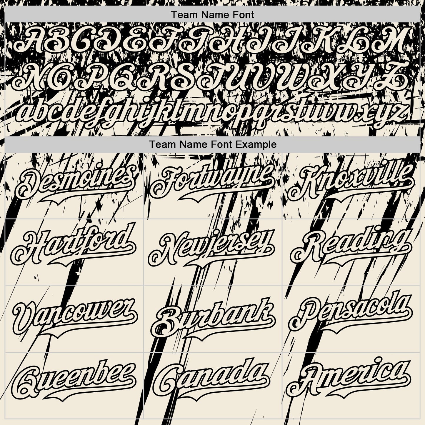 Custom Cream Black Distressed Scratch Brush Stroke Authentic Baseball Jersey view 4