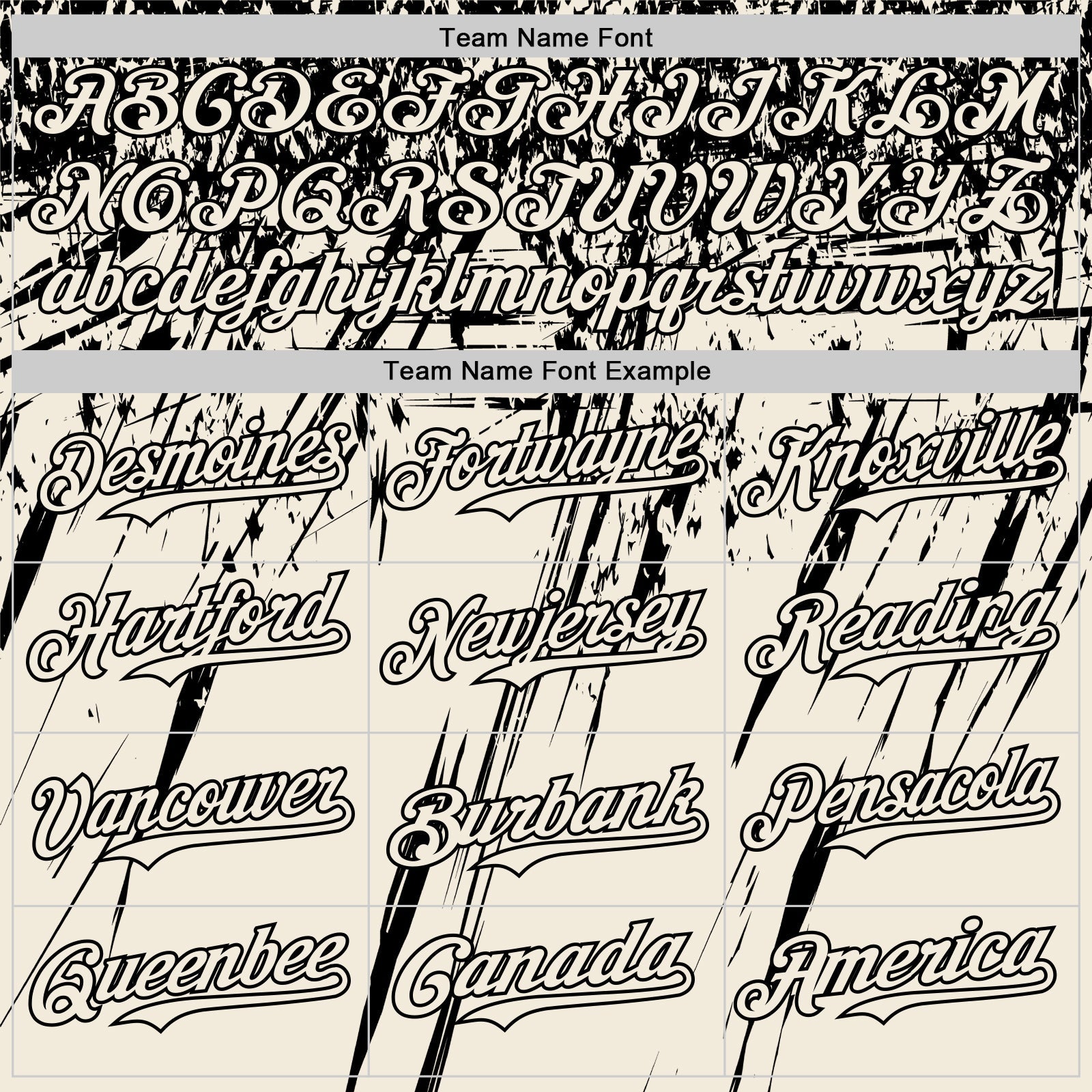 Custom Cream Black Distressed Scratch Brush Stroke Authentic Baseball Jersey view 4