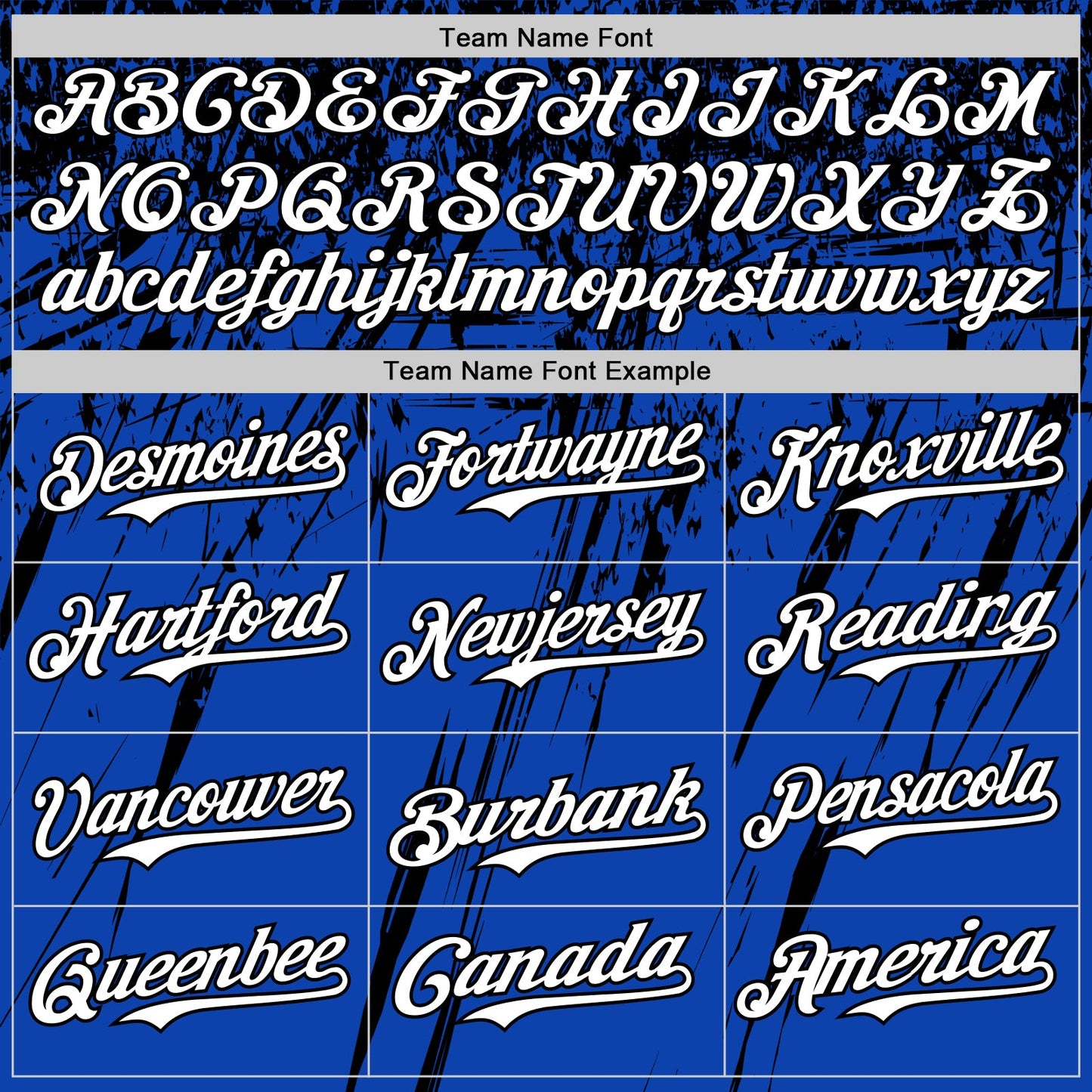 Custom Thunder Blue White-Black Distressed Scratch Brush Stroke Authentic Baseball Jersey view 4