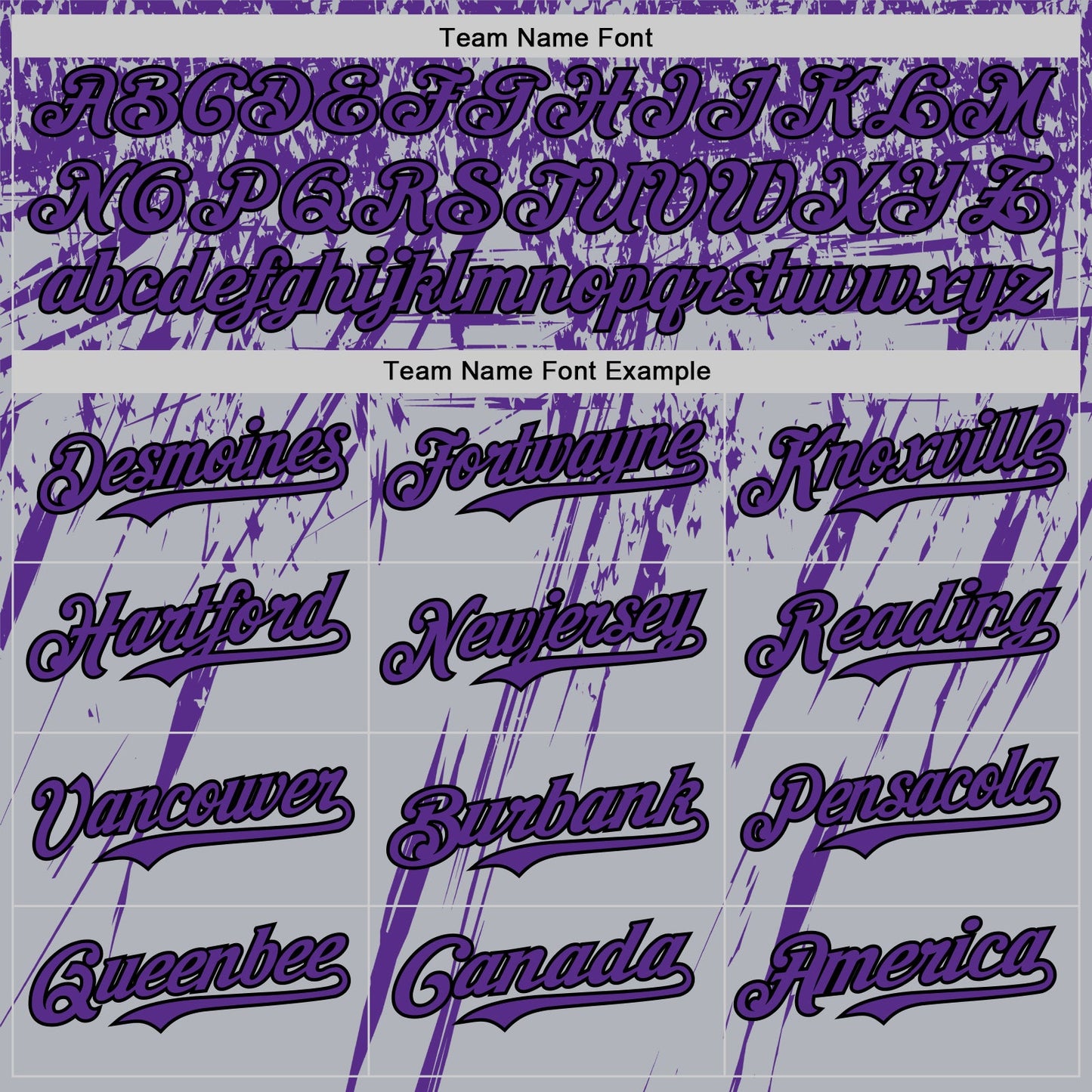 Custom Gray Purple-Black Distressed Scratch Brush Stroke Authentic Baseball Jersey view 4