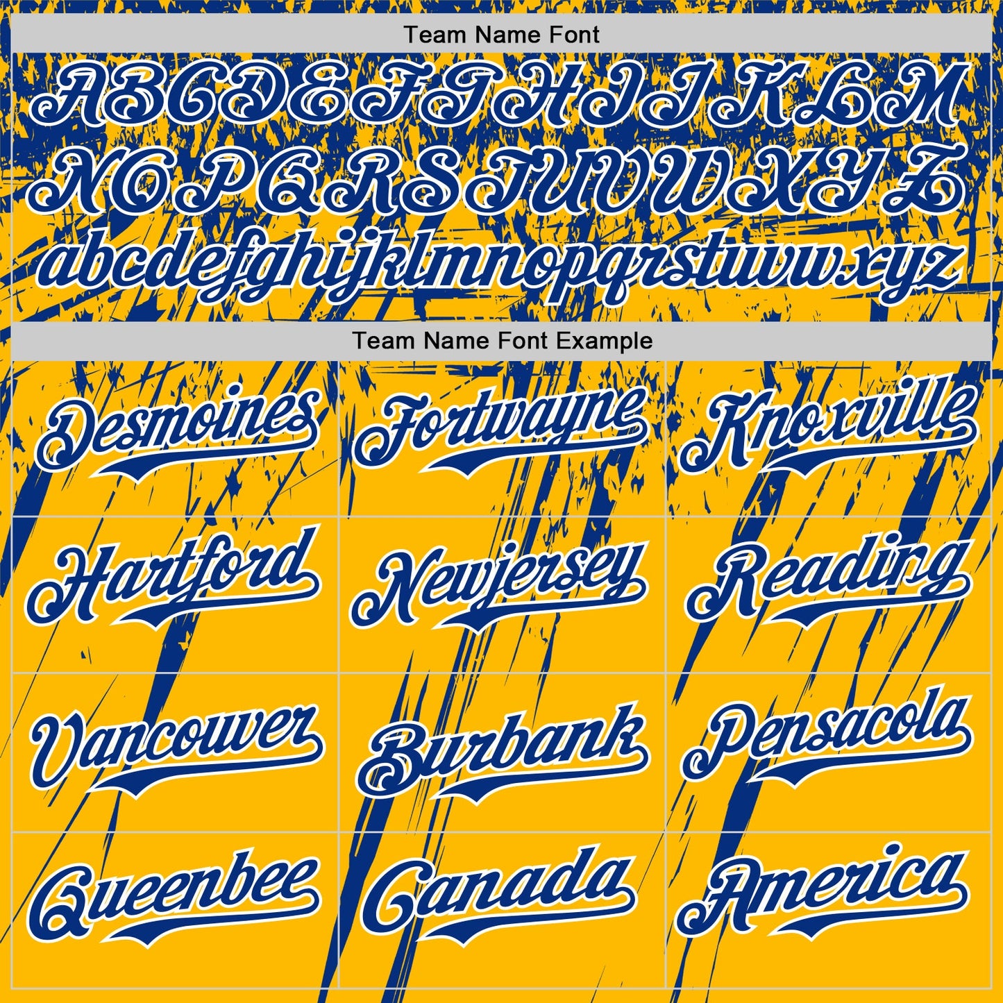 Custom Gold Royal-White Distressed Scratch Brush Stroke Authentic Baseball Jersey view 4