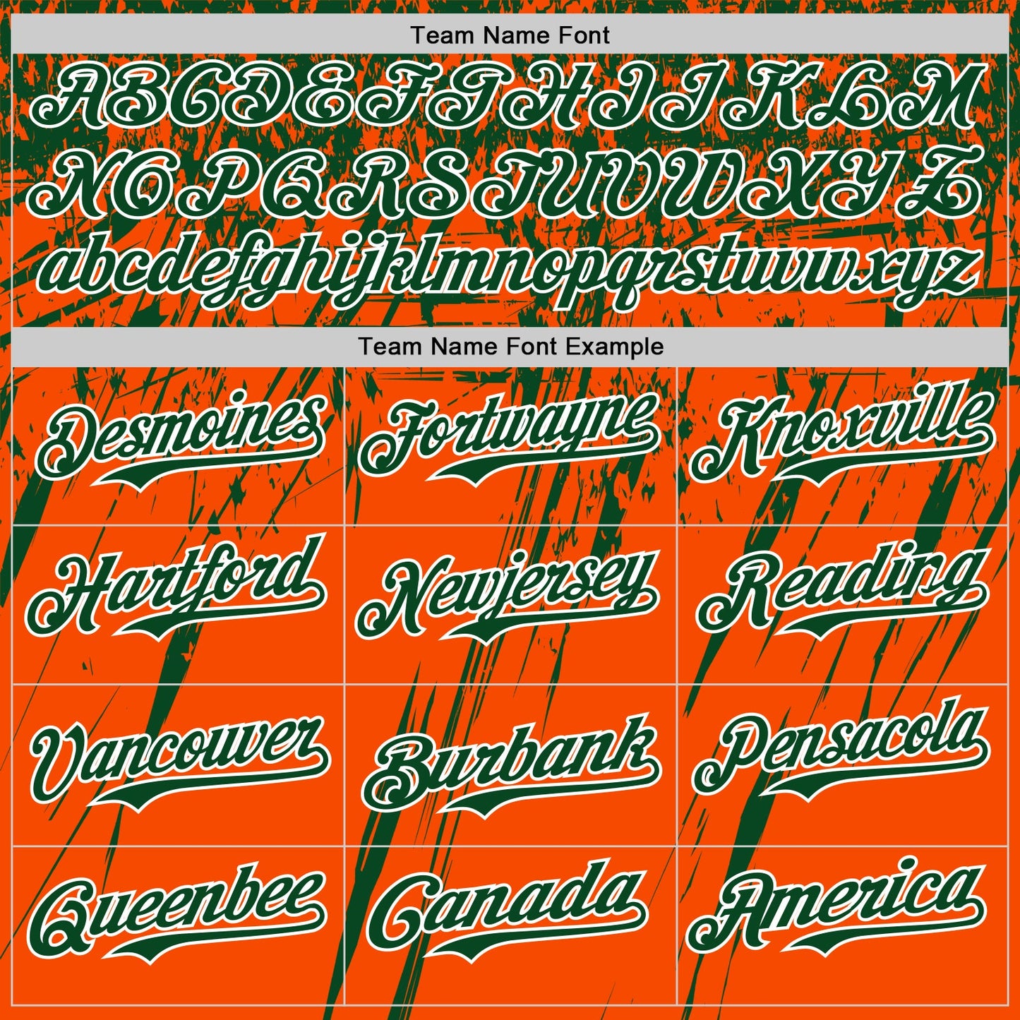 Custom Orange Green-White Distressed Scratch Brush Stroke Authentic Baseball Jersey view 4