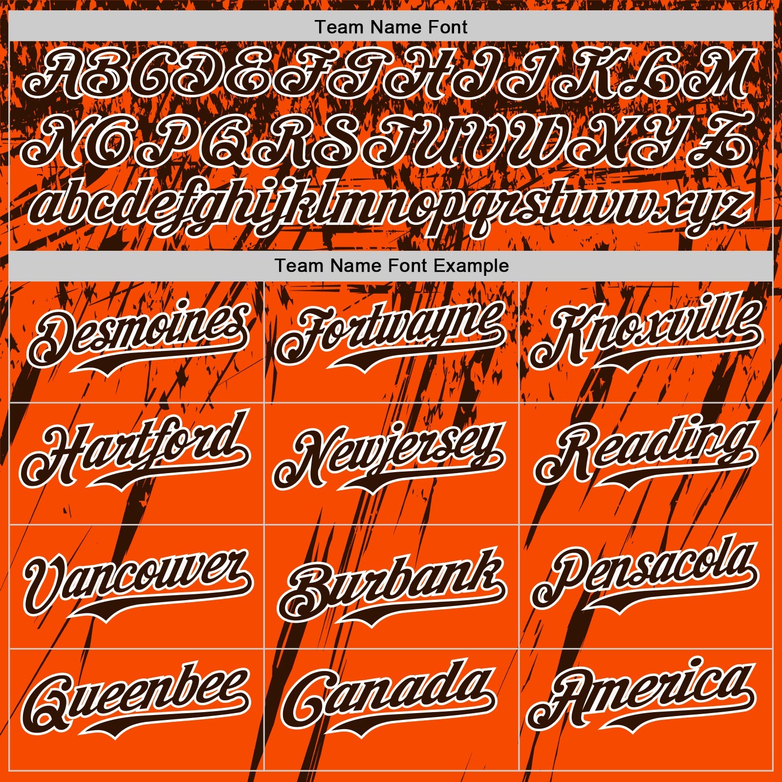Custom Orange Brown-White Distressed Scratch Brush Stroke Authentic Baseball Jersey view 4