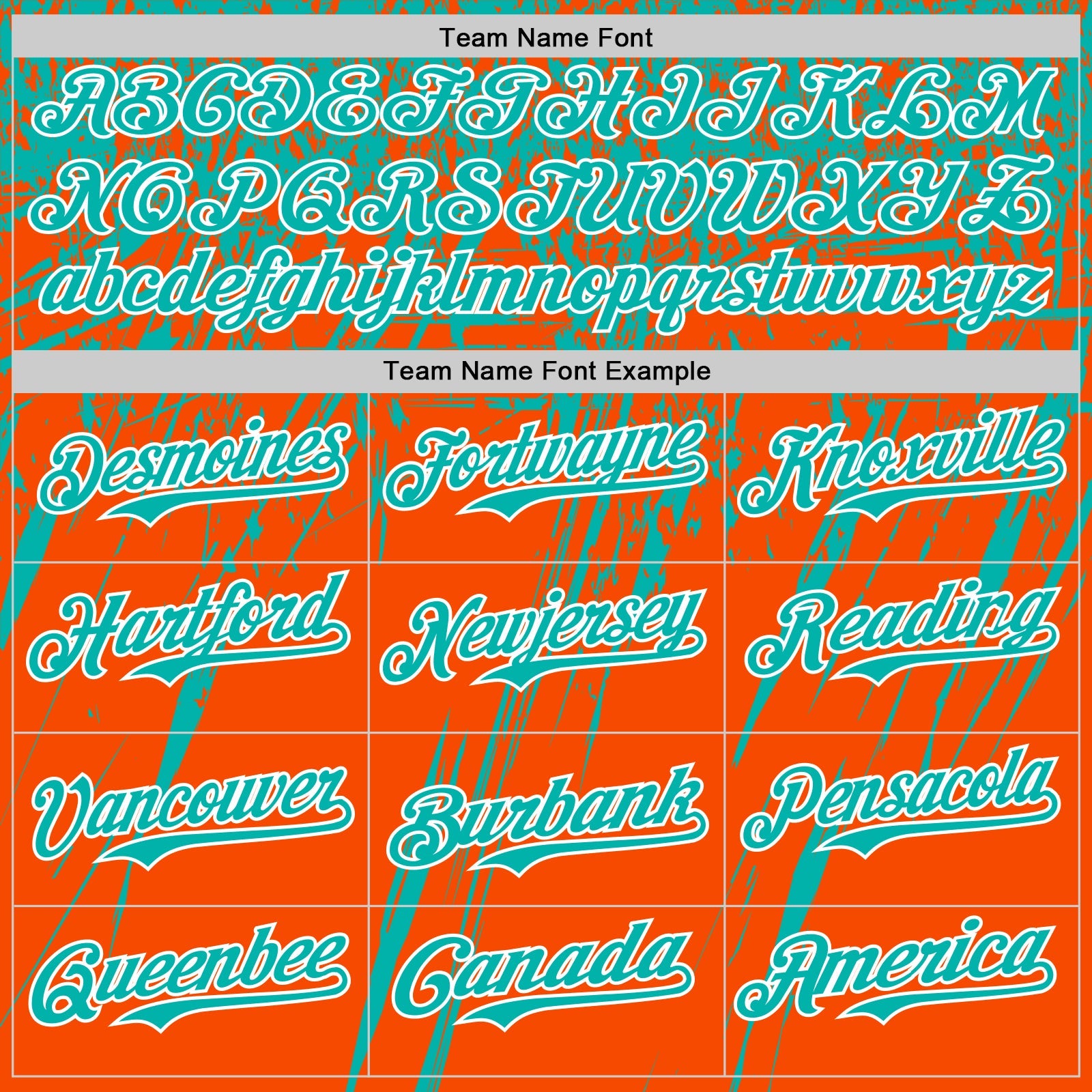 Custom Orange Aqua-White Distressed Scratch Brush Stroke Authentic Baseball Jersey view 4
