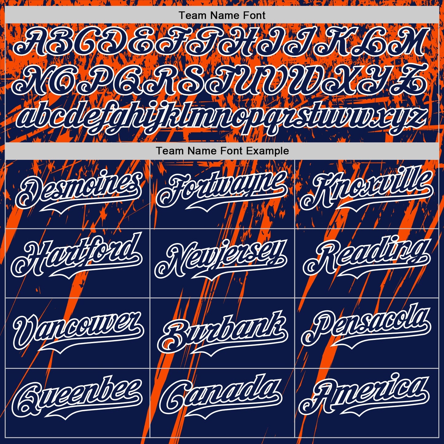 Custom Navy Orange-White Distressed Scratch Brush Stroke Authentic Baseball Jersey view 4