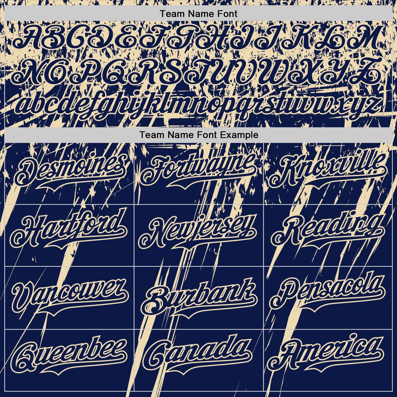 Custom Navy Cream Distressed Scratch Brush Stroke Authentic Baseball Jersey view 4