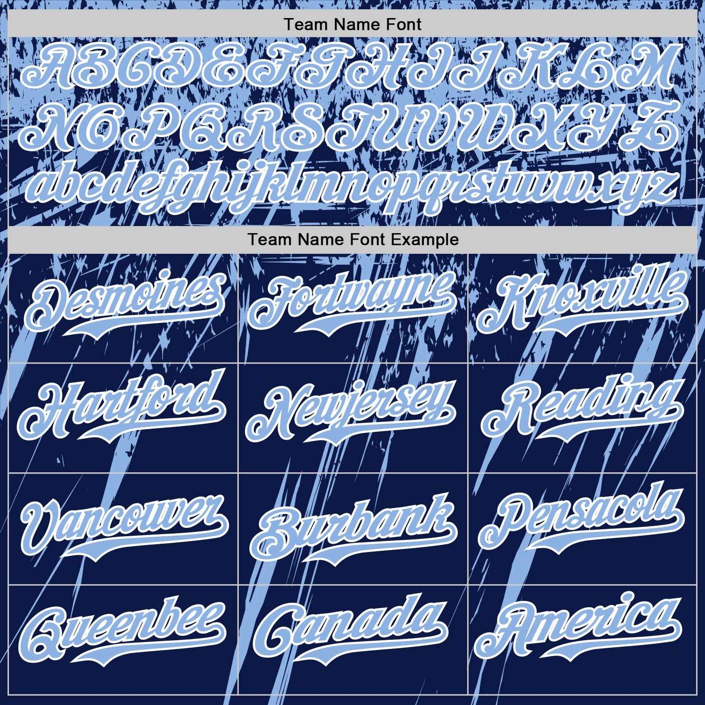 Custom Navy Light Blue-White Distressed Scratch Brush Stroke Authentic Baseball Jersey view 4