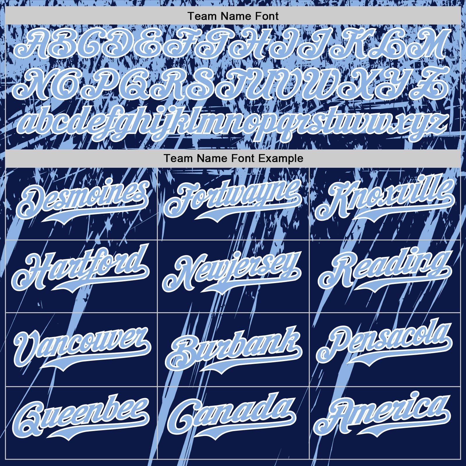 Custom Navy Light Blue-White Distressed Scratch Brush Stroke Authentic Baseball Jersey view 4