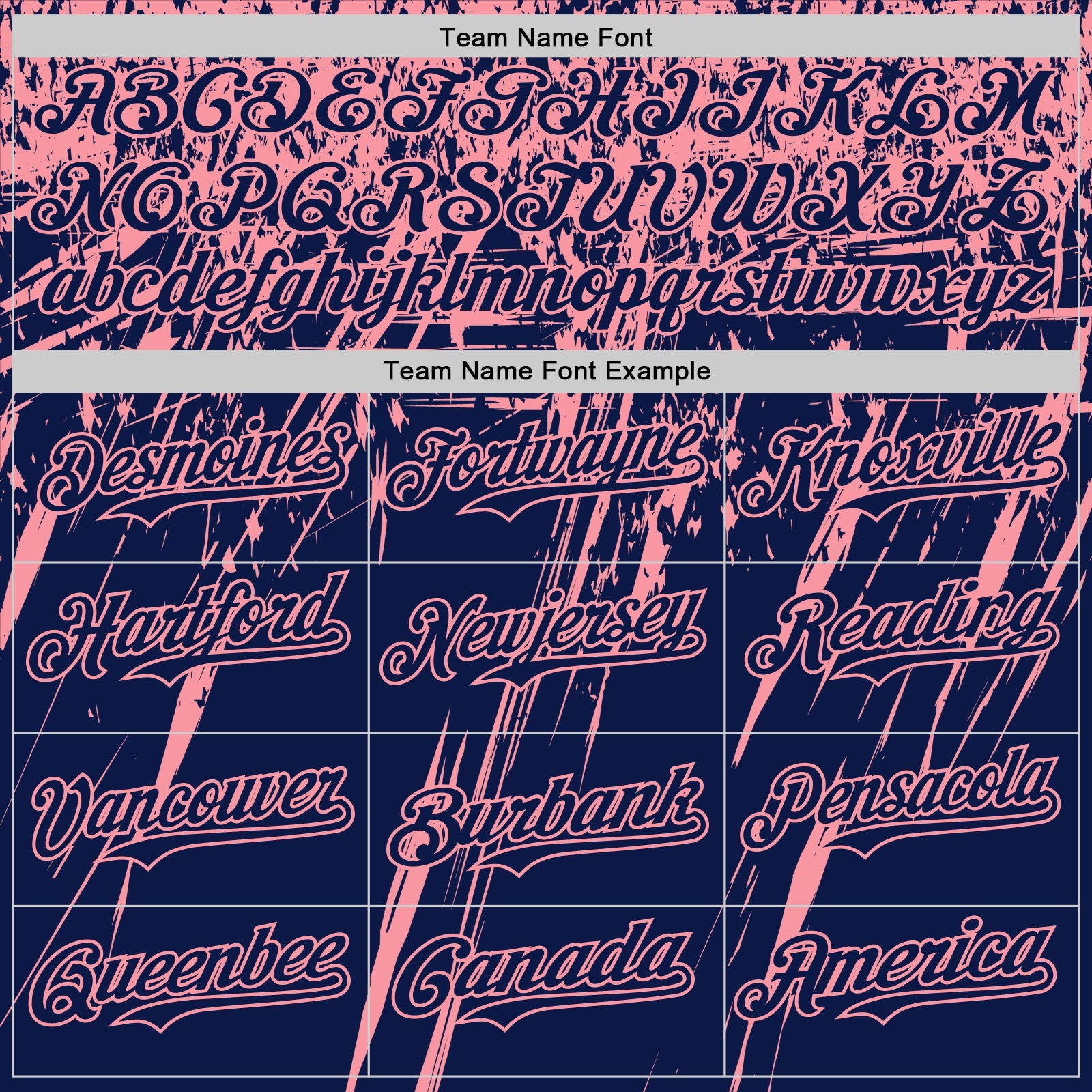 Custom Navy Medium Pink Distressed Scratch Brush Stroke Authentic Baseball Jersey view 4