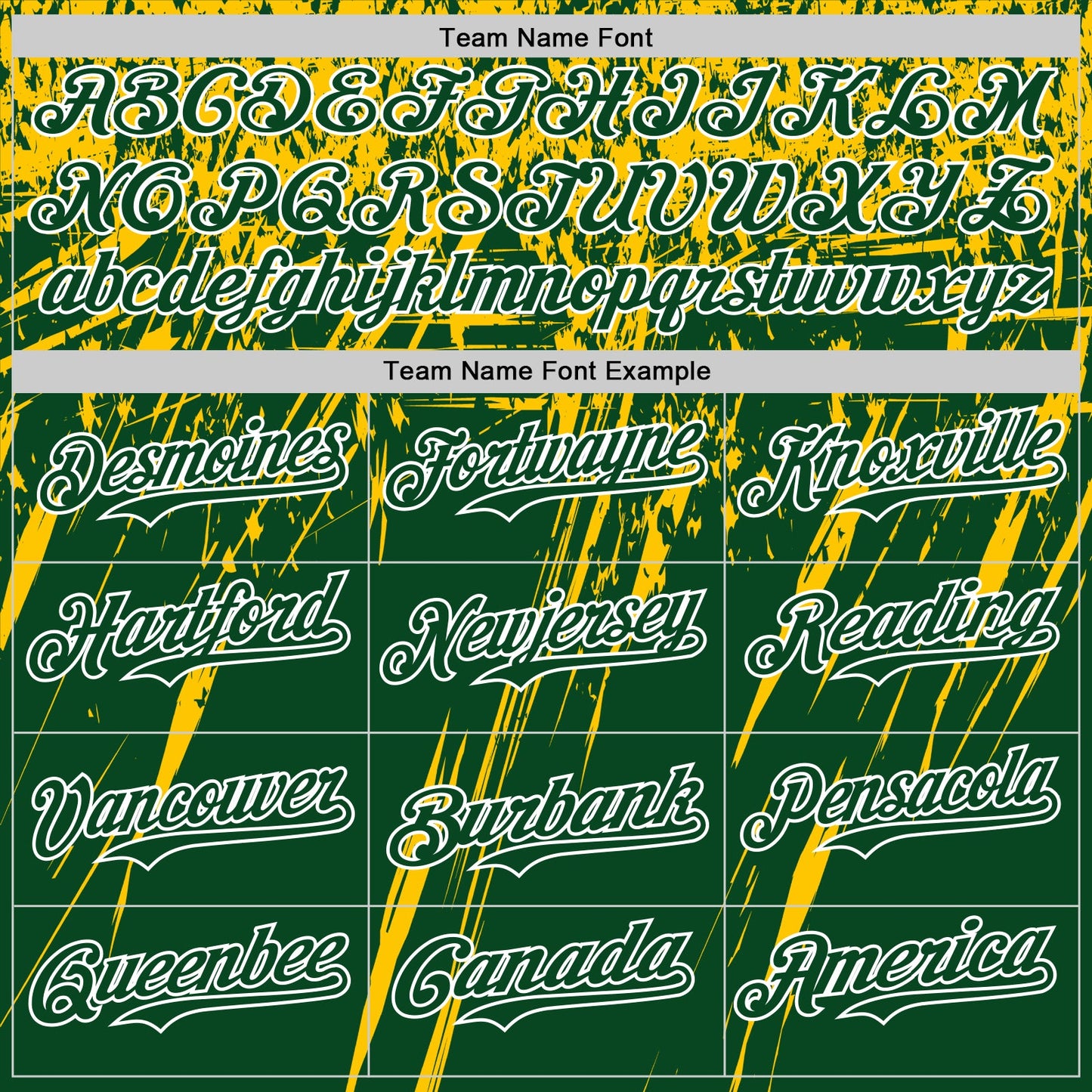 Custom Green Yellow-White Distressed Scratch Brush Stroke Authentic Baseball Jersey view 4