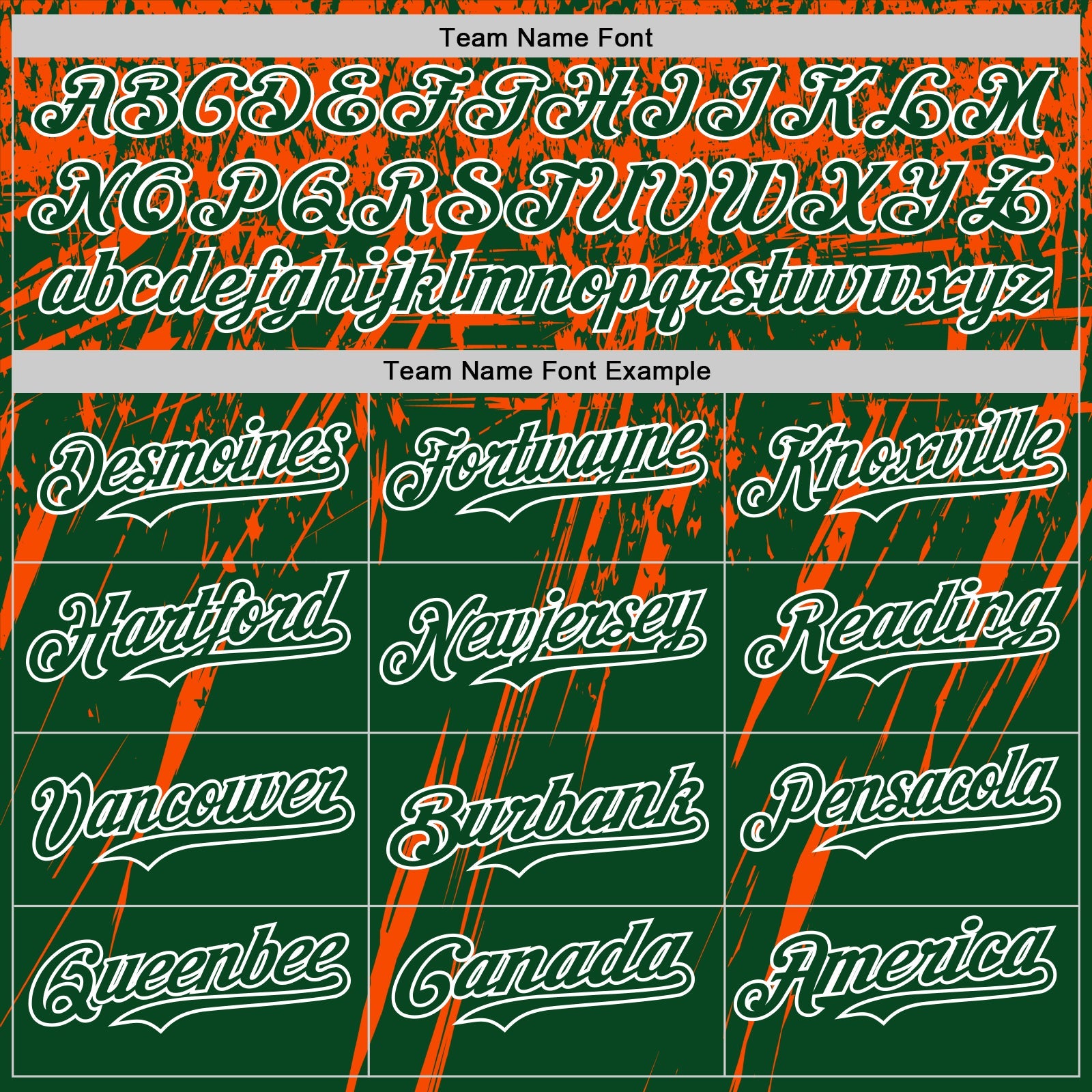 Custom Green Orange-White Distressed Scratch Brush Stroke Authentic Baseball Jersey view 4