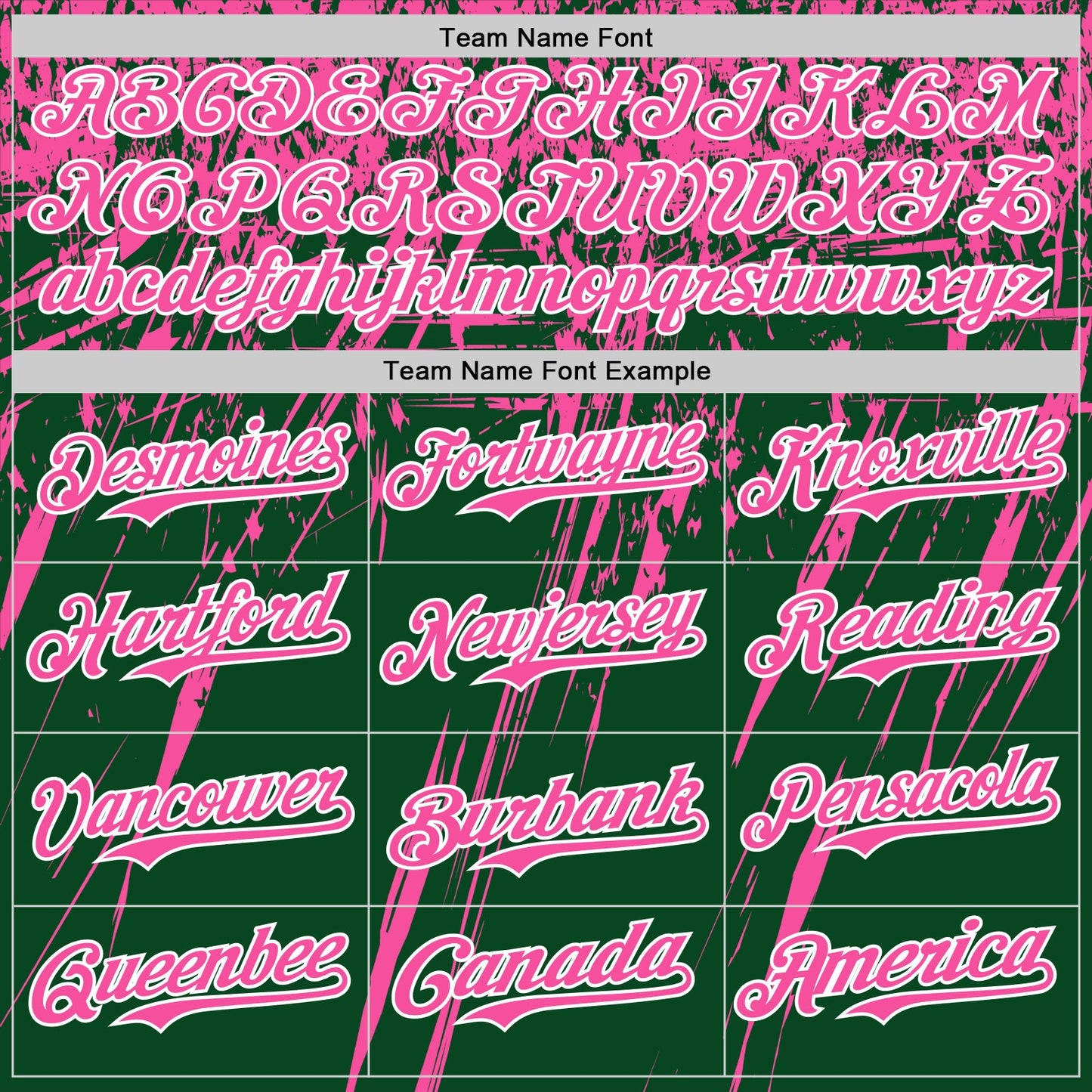 Custom Green Pink-White Distressed Scratch Brush Stroke Authentic Baseball Jersey view 4