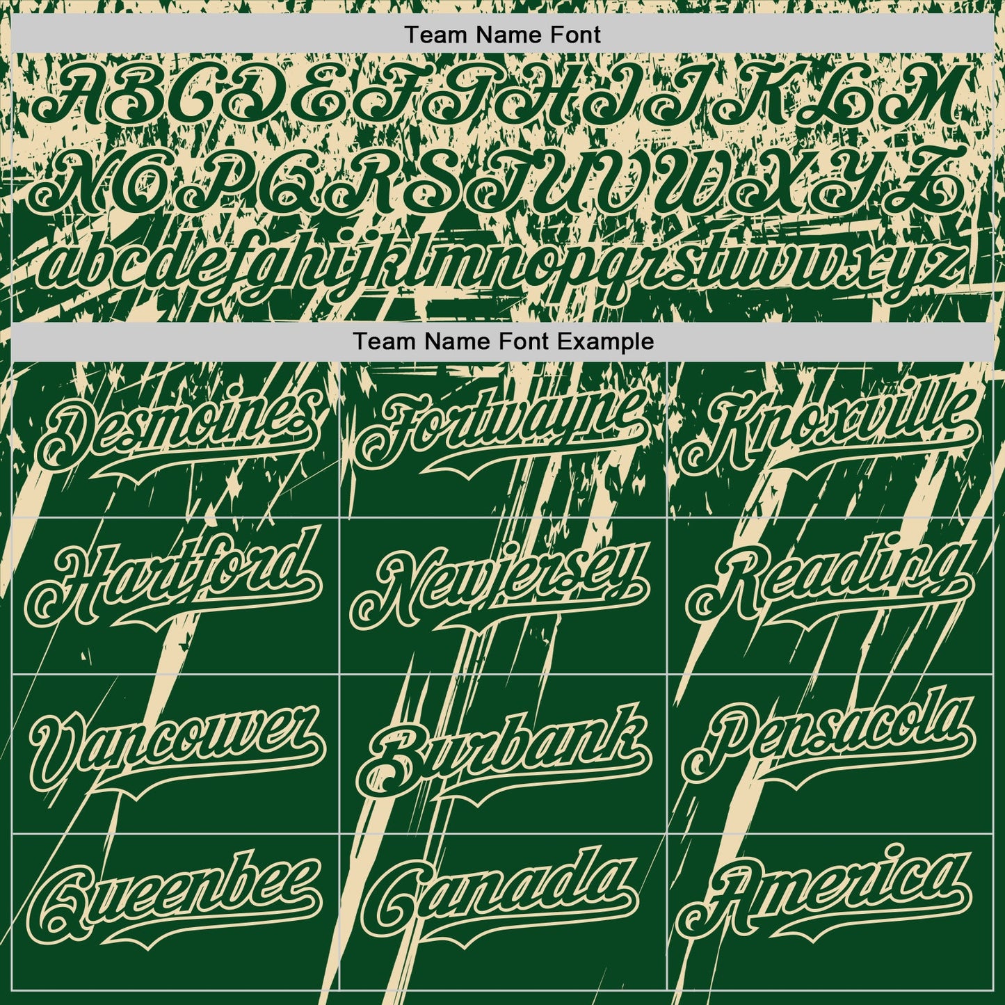 Custom Green Cream Distressed Scratch Brush Stroke Authentic Baseball Jersey view 4