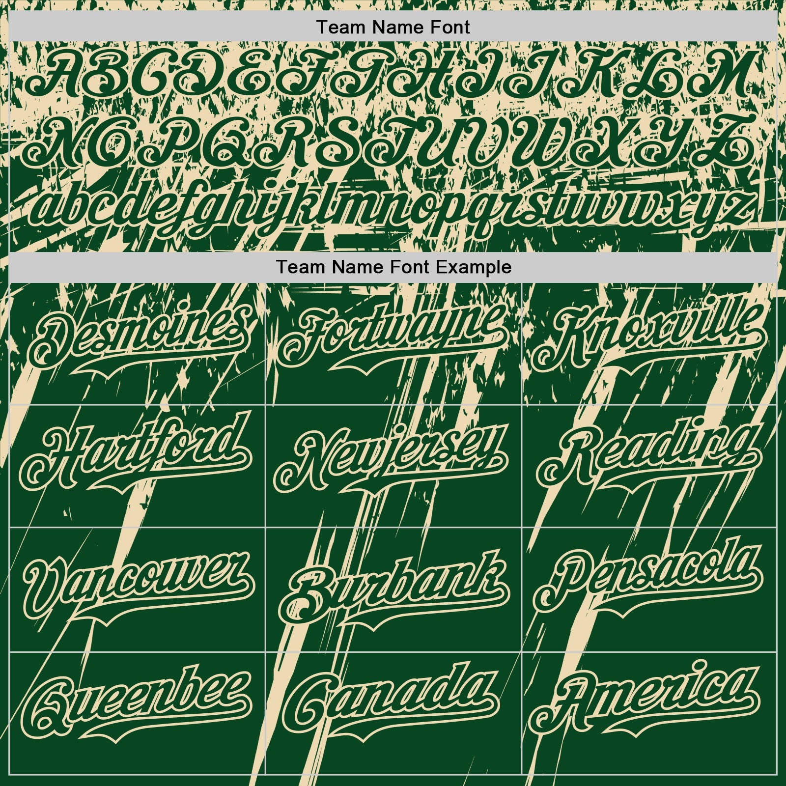 Custom Green Cream Distressed Scratch Brush Stroke Authentic Baseball Jersey view 4