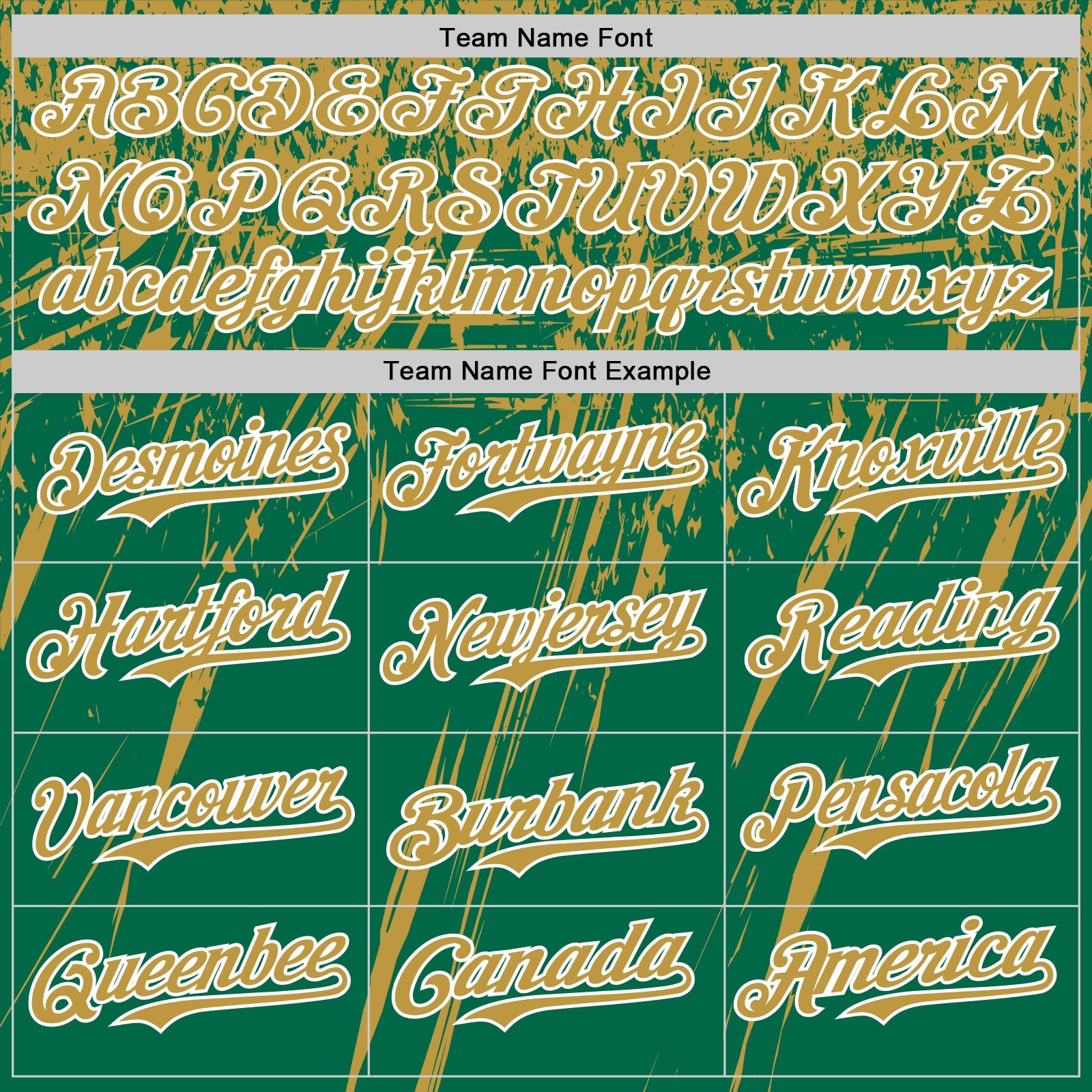Custom Kelly Green Old Gold-White Distressed Scratch Brush Stroke Authentic Baseball Jersey view 4
