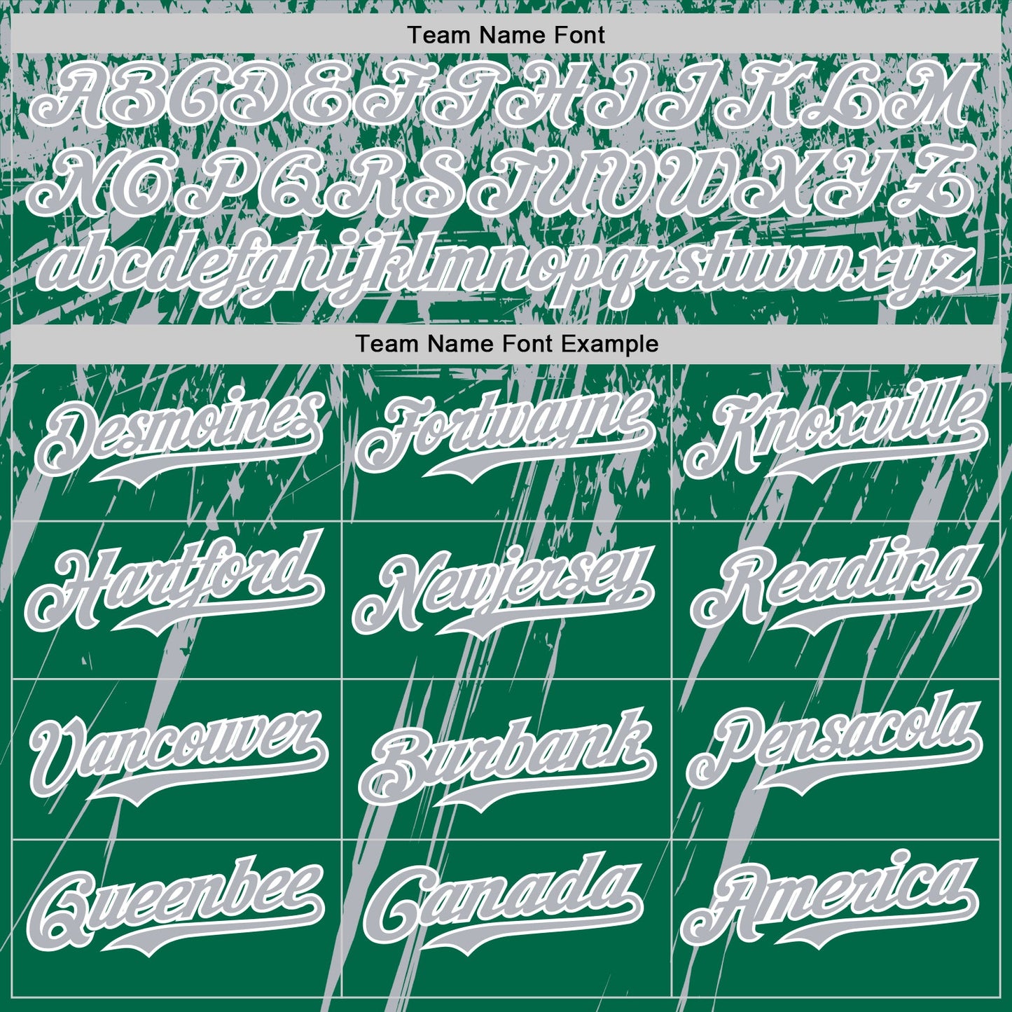 Custom Kelly Green Gray-White Distressed Scratch Brush Stroke Authentic Baseball Jersey view 4
