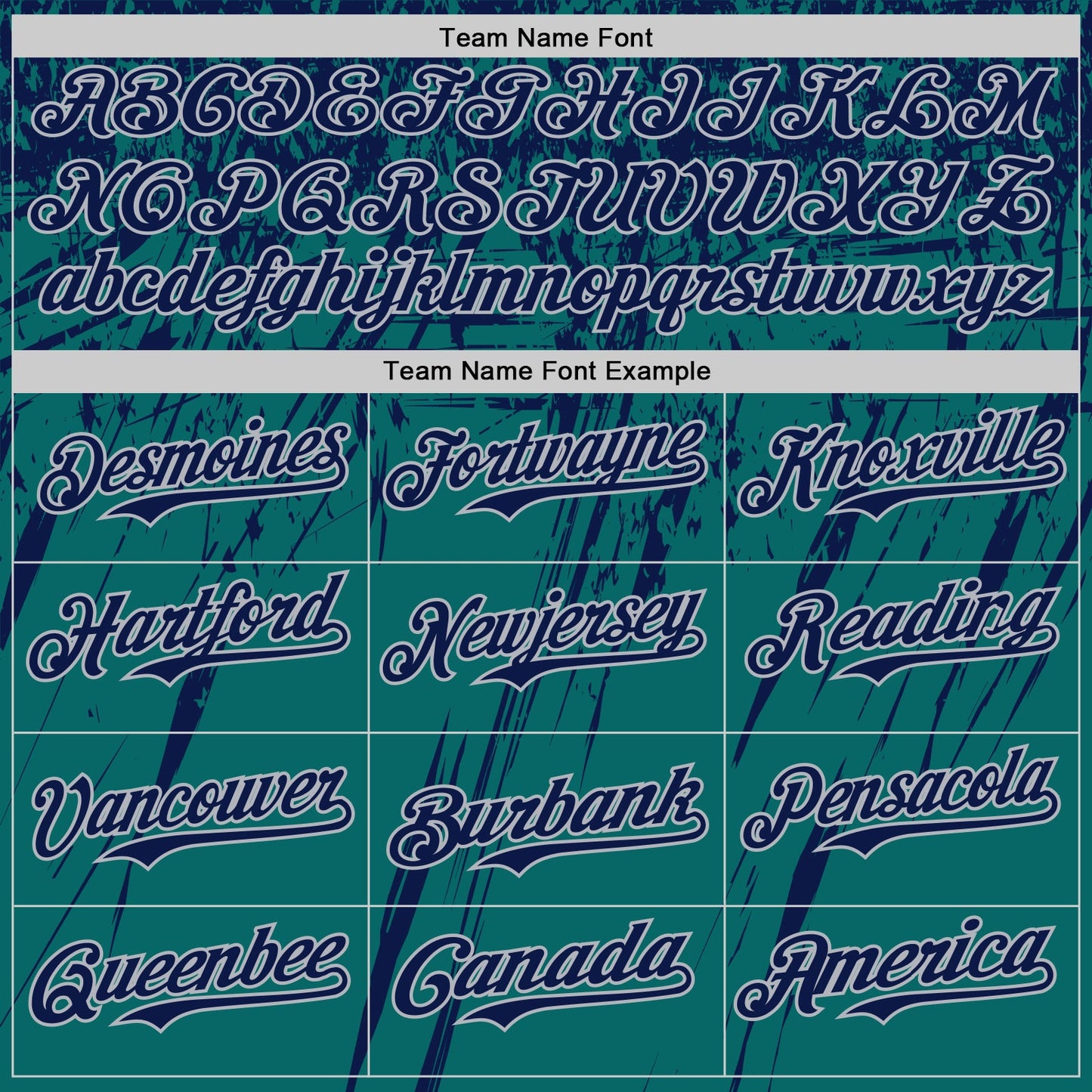Custom Teal Navy-Gray Distressed Scratch Brush Stroke Authentic Baseball Jersey view 4
