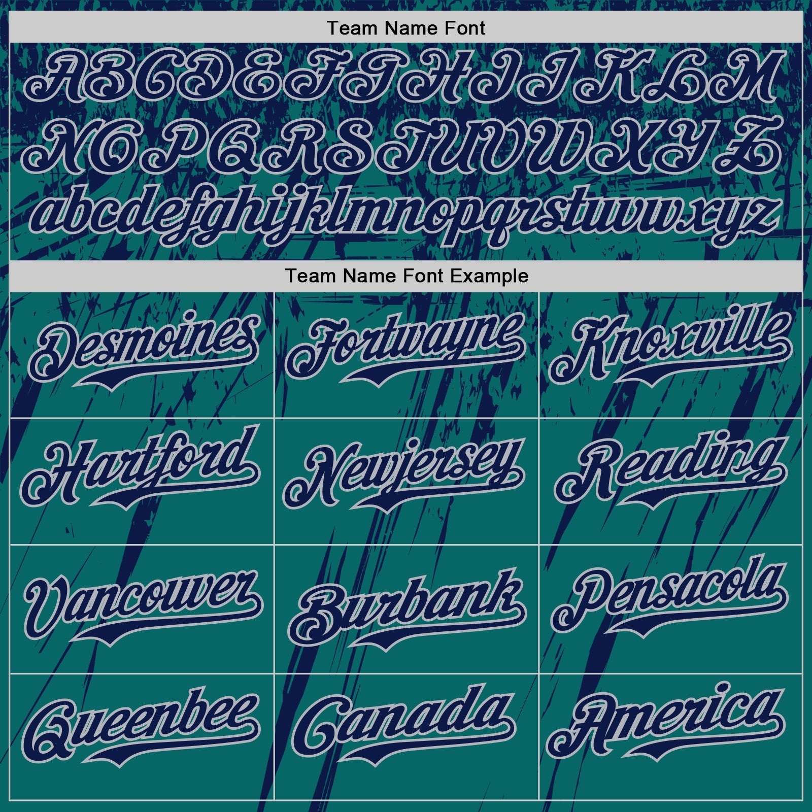 Custom Teal Navy-Gray Distressed Scratch Brush Stroke Authentic Baseball Jersey view 4