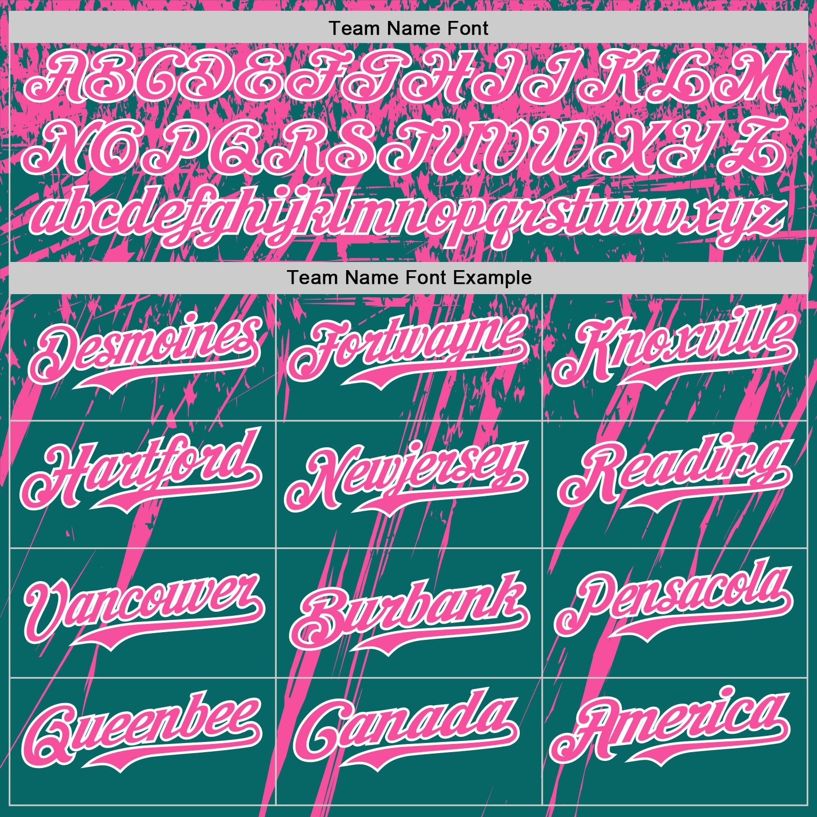 Custom Teal Pink-White Distressed Scratch Brush Stroke Authentic Baseball Jersey view 4
