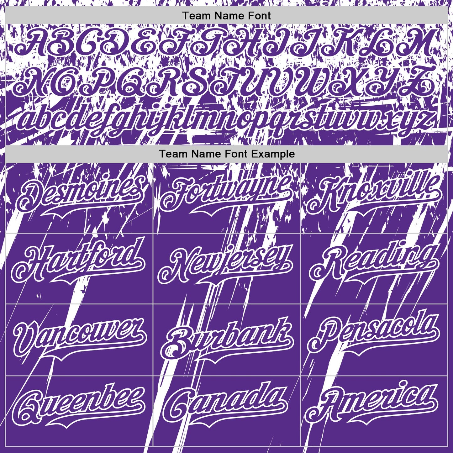 Custom Purple White Distressed Scratch Brush Stroke Authentic Baseball Jersey view 4