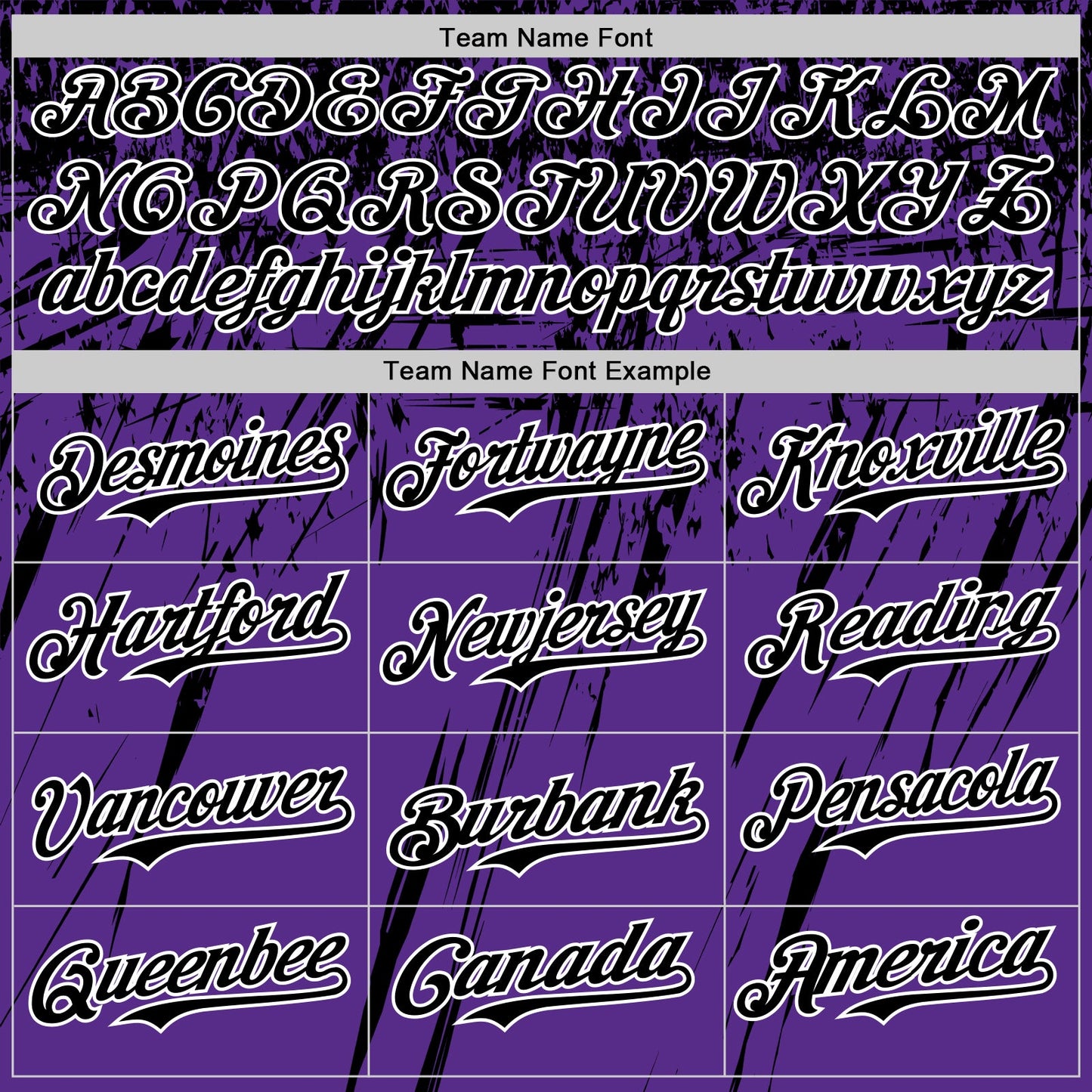 Custom Purple Black-White Distressed Scratch Brush Stroke Authentic Baseball Jersey view 4