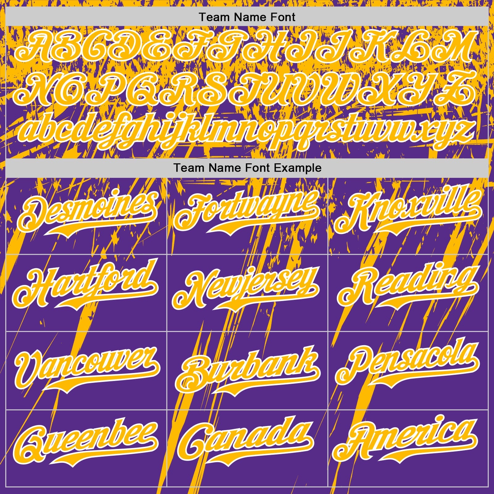 Custom Purple Gold-White Distressed Scratch Brush Stroke Authentic Baseball Jersey view 4