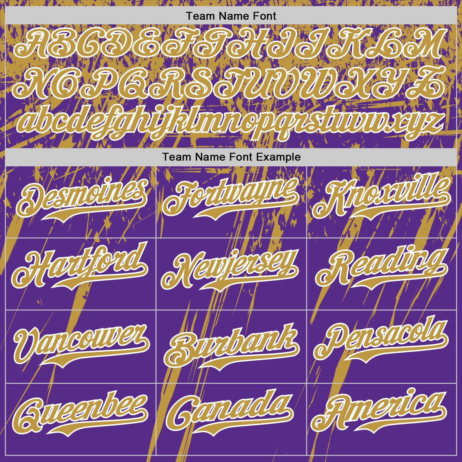 Custom Purple Old Gold-White Distressed Scratch Brush Stroke Authentic Baseball Jersey view 4