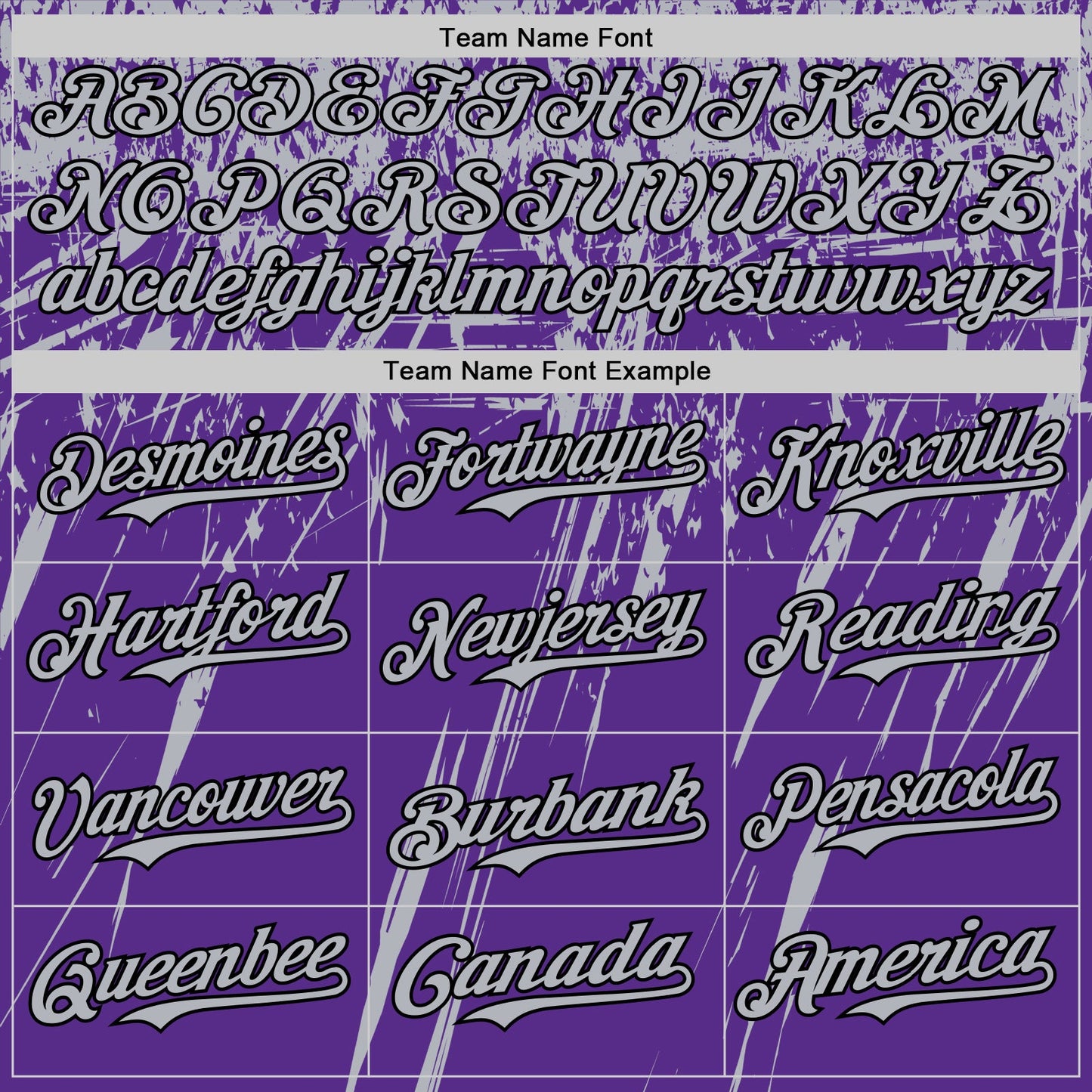 Custom Purple Gray-Black Distressed Scratch Brush Stroke Authentic Baseball Jersey view 4
