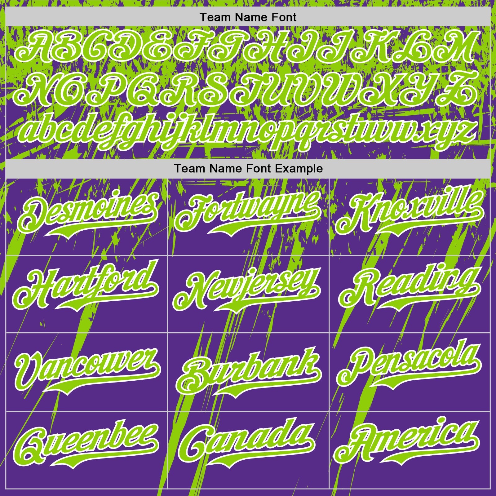 Custom Purple Neon Green-White Distressed Scratch Brush Stroke Authentic Baseball Jersey view 4
