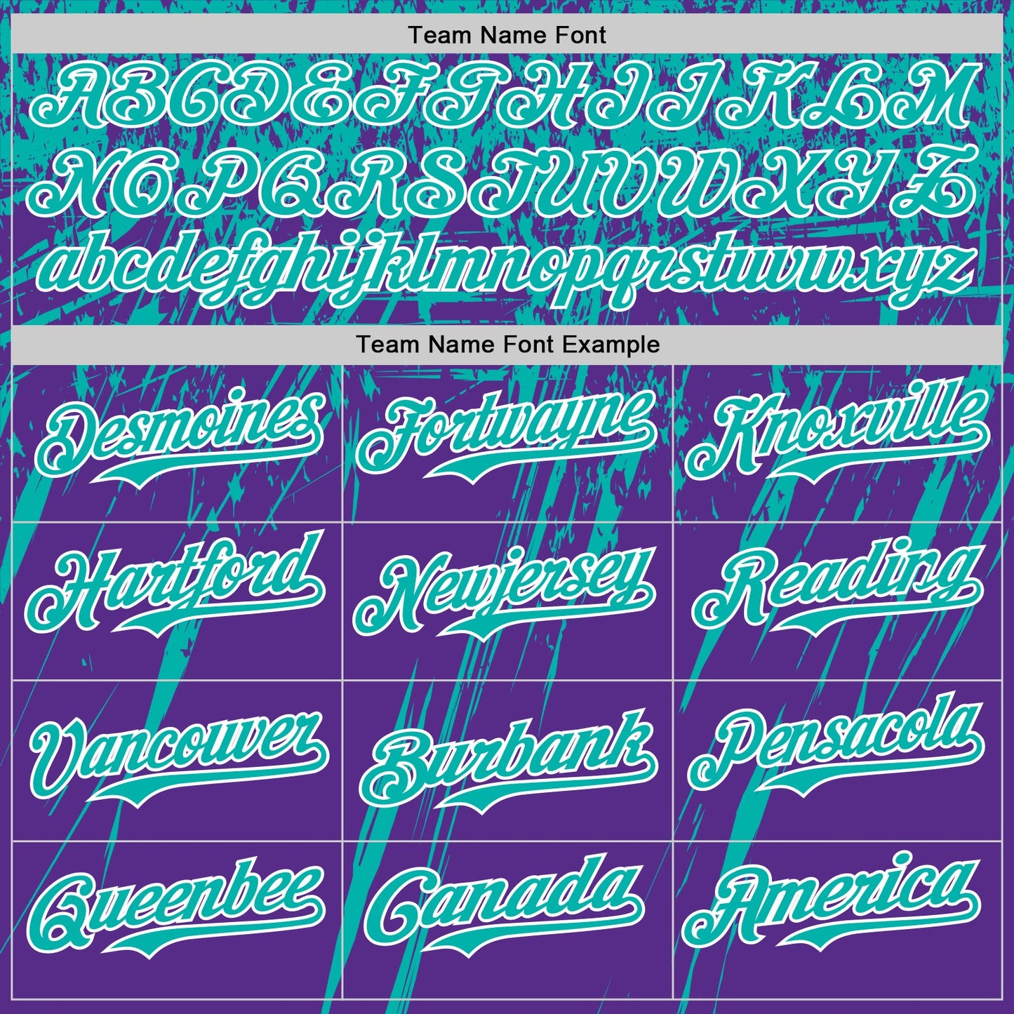 Custom Purple Aqua-White Distressed Scratch Brush Stroke Authentic Baseball Jersey view 4
