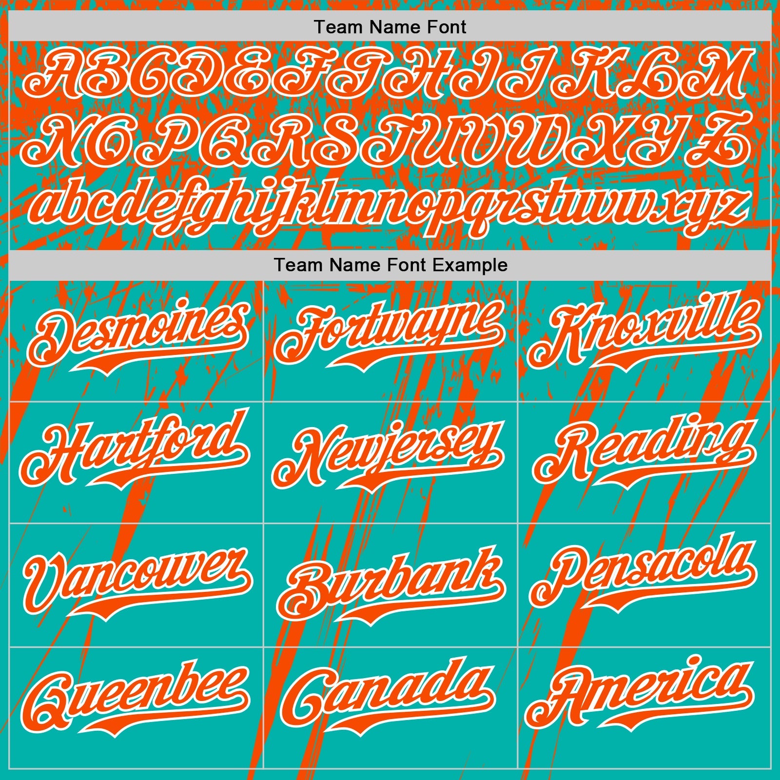 Custom Aqua Orange-White Distressed Scratch Brush Stroke Authentic Baseball Jersey view 4