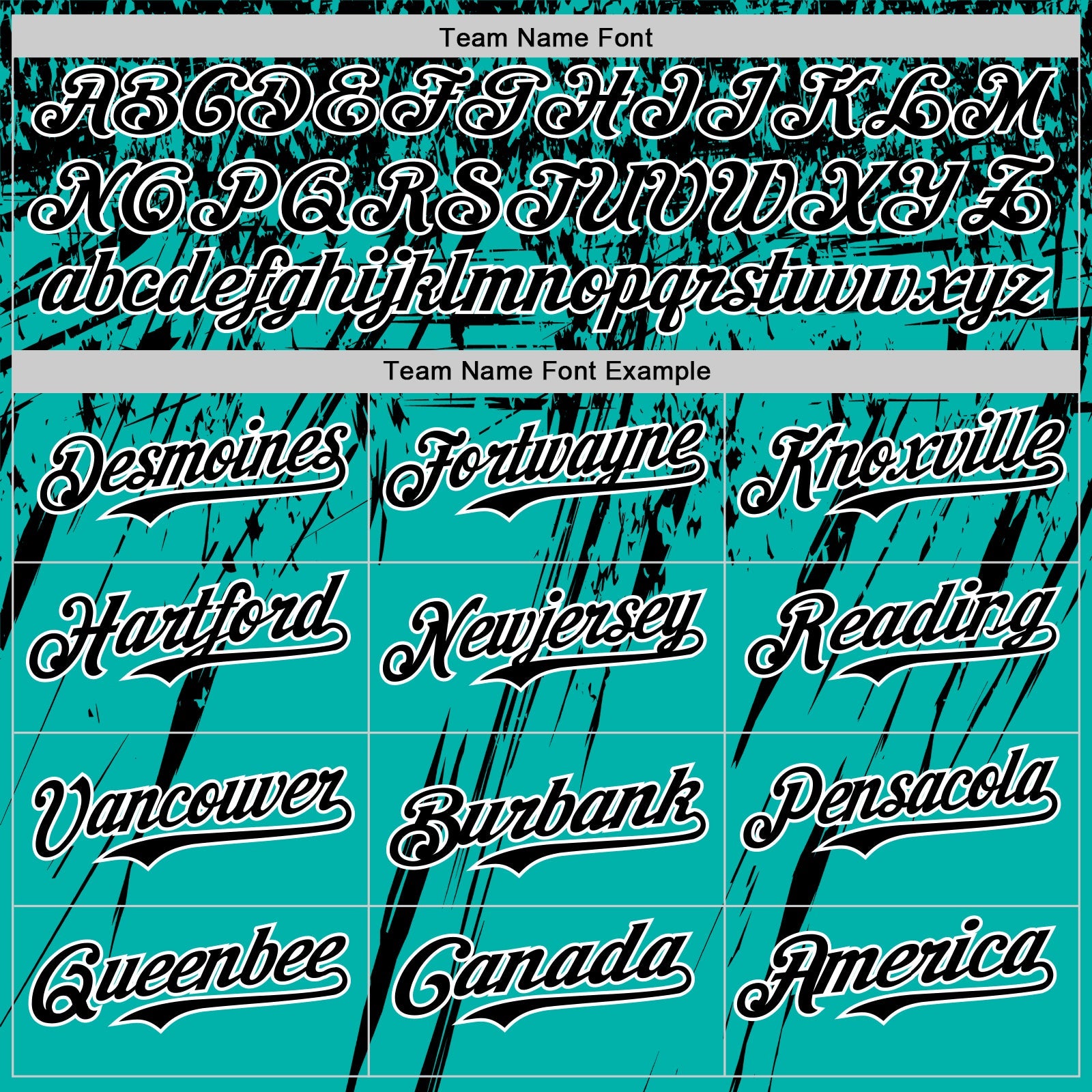 Custom Aqua Black-White Distressed Scratch Brush Stroke Authentic Baseball Jersey view 4