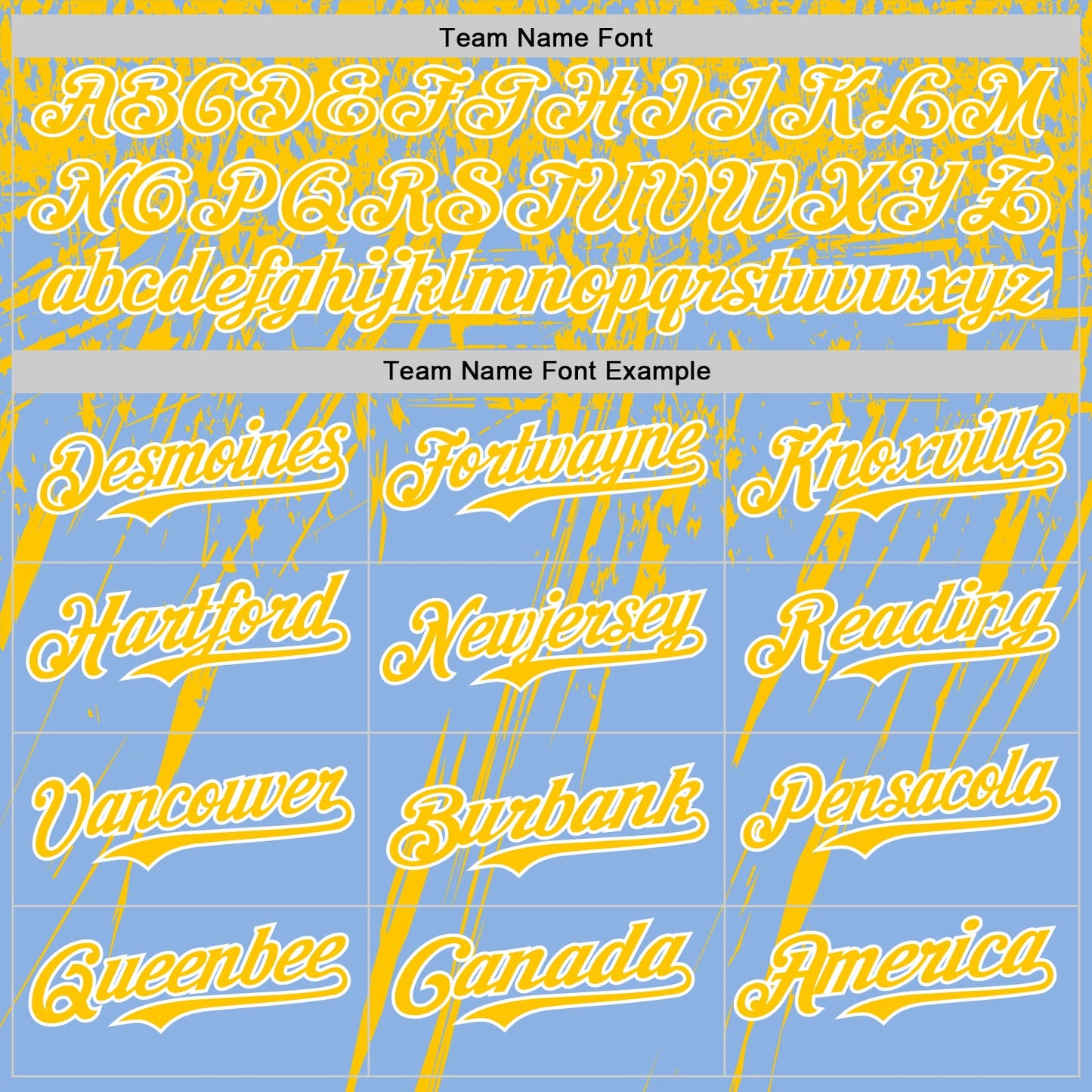 Custom Light Blue Yellow-White Distressed Scratch Brush Stroke Authentic Baseball Jersey view 4
